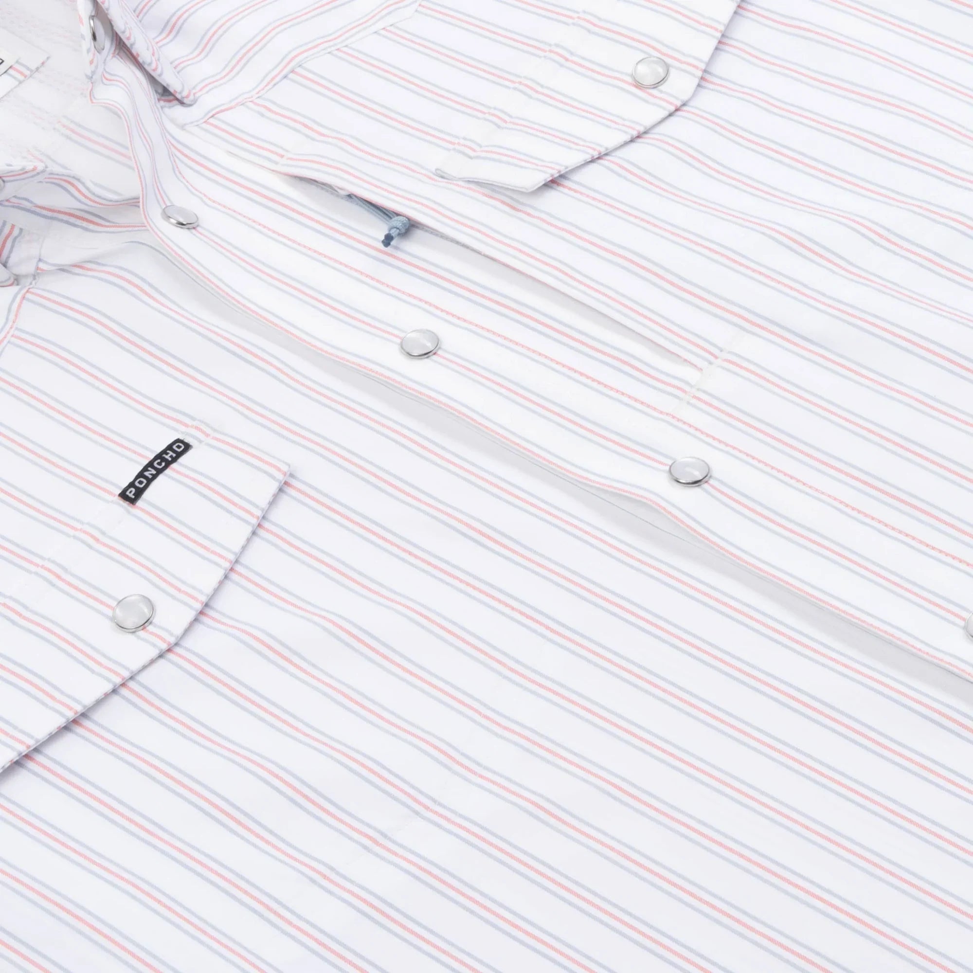 Men's Poncho "The Old Glory" Short Sleeve Snap Shirt