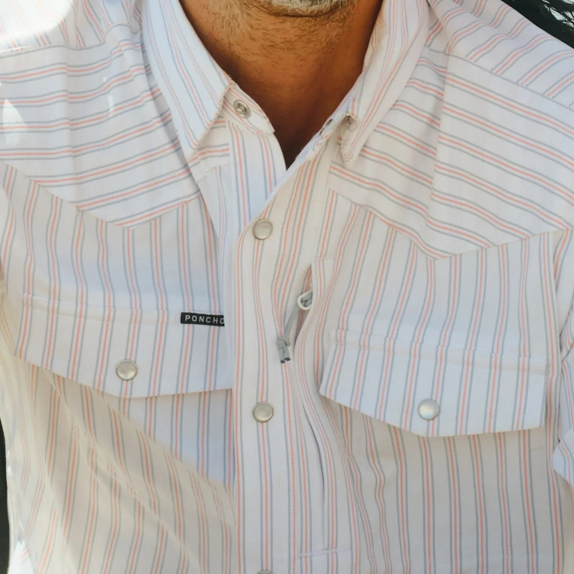 Men's Poncho "The 1776" Long Sleeve Snap Shirt