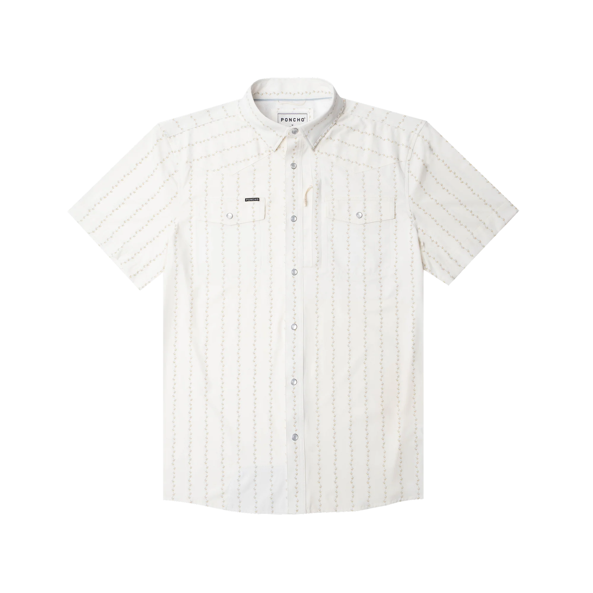 Men's Poncho Short Sleeve "The 1836" Snap Up Shirt