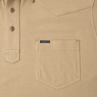 Men's Poncho "The 410" Khaki Short Sleeve Polo