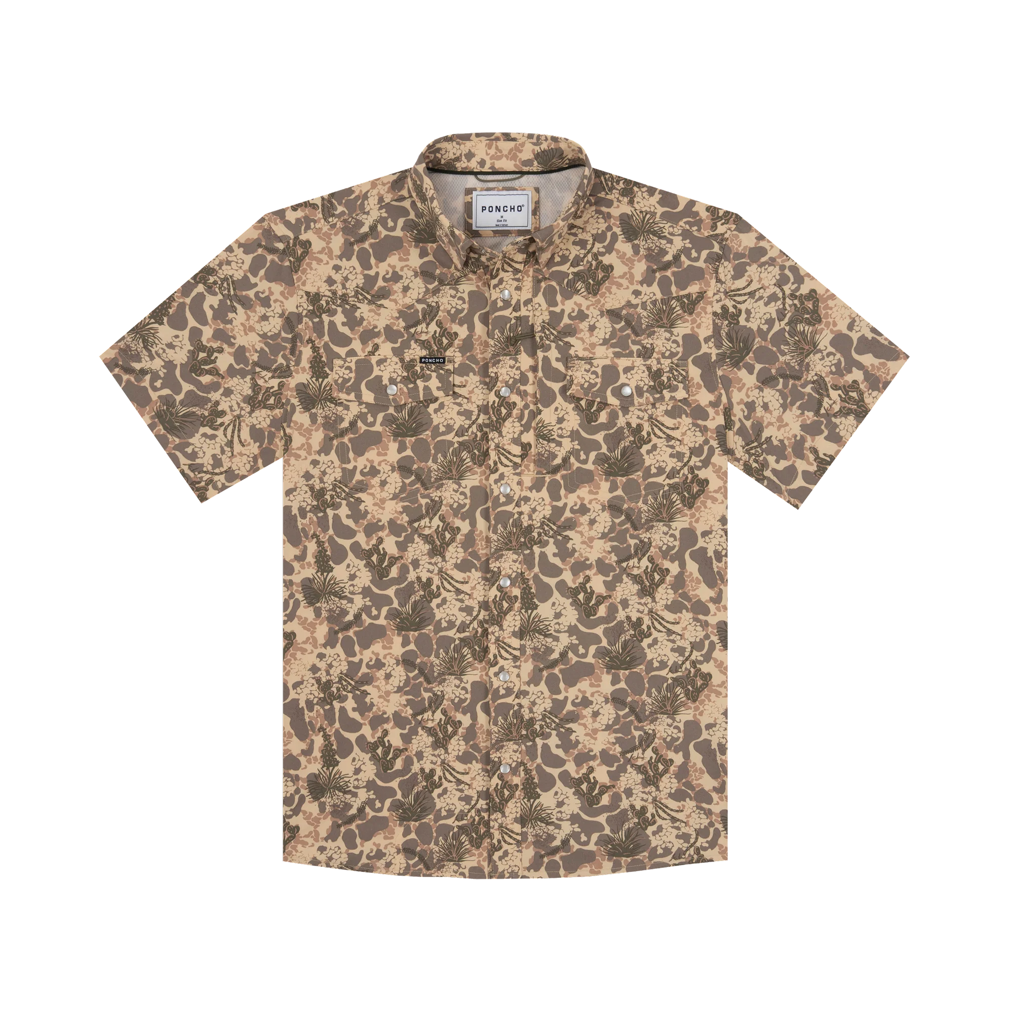 Poncho Men's "The Abilene" Short Sleeve Snap Shirt