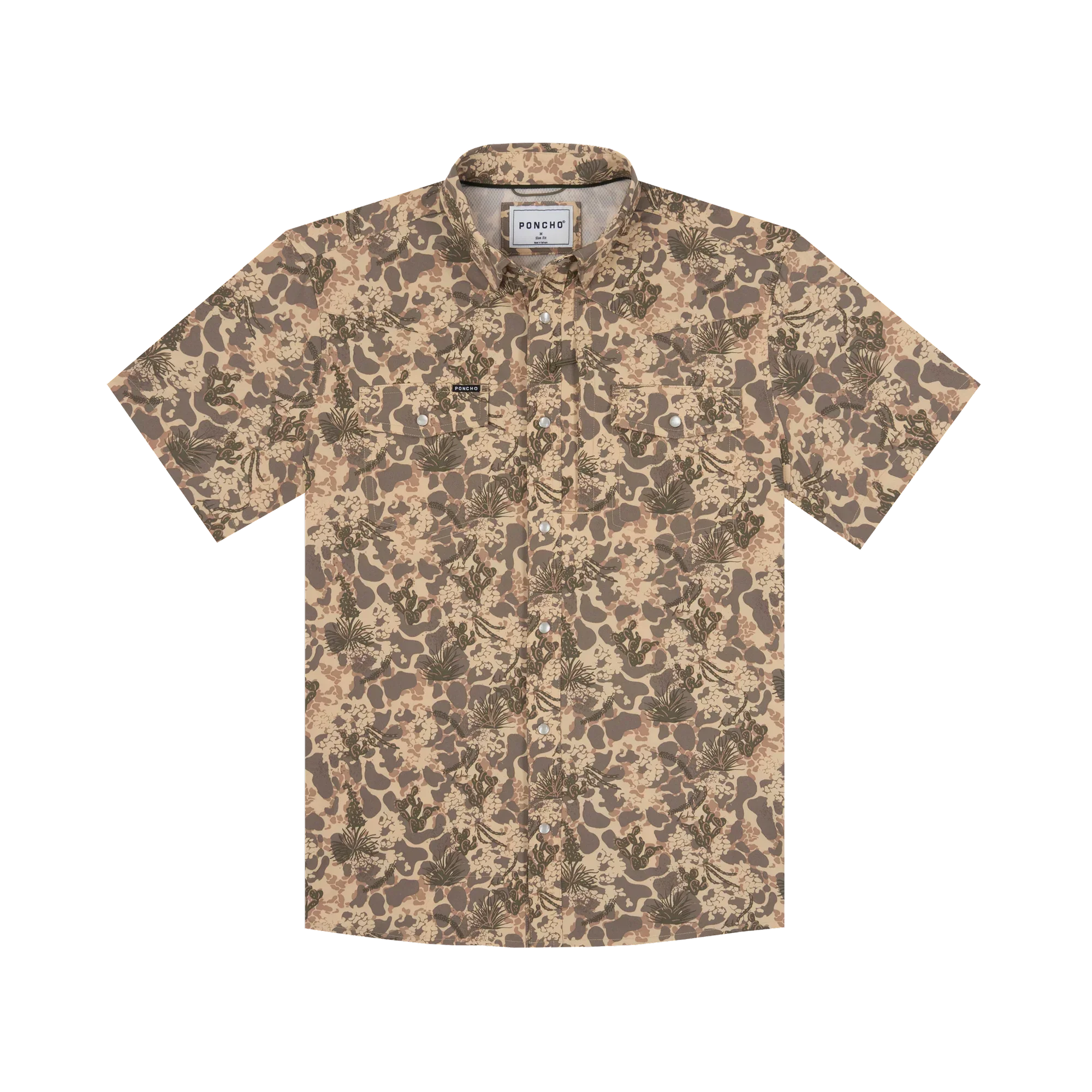 Poncho Men's "The Abilene" Short Sleeve Snap Shirt