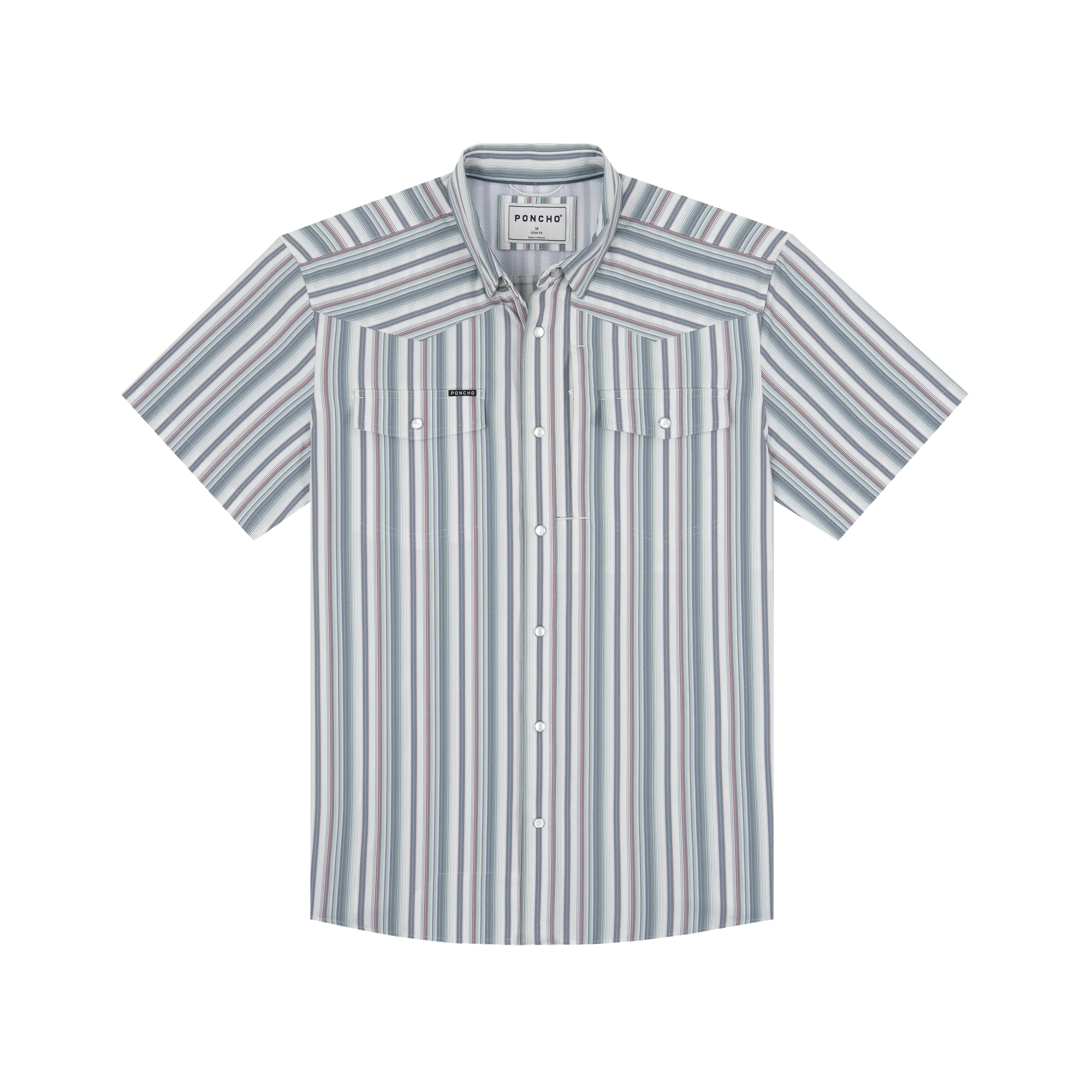 Poncho Men's "The Big Rig" Short Sleeve Snap Shirt