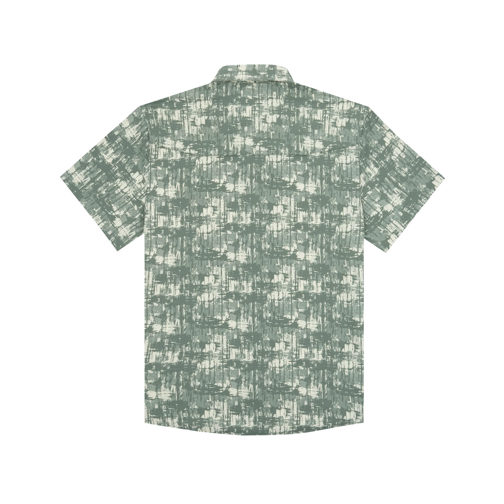 Men's Poncho Short Sleeve "The Chicken On A Hook" Button Up Shirt