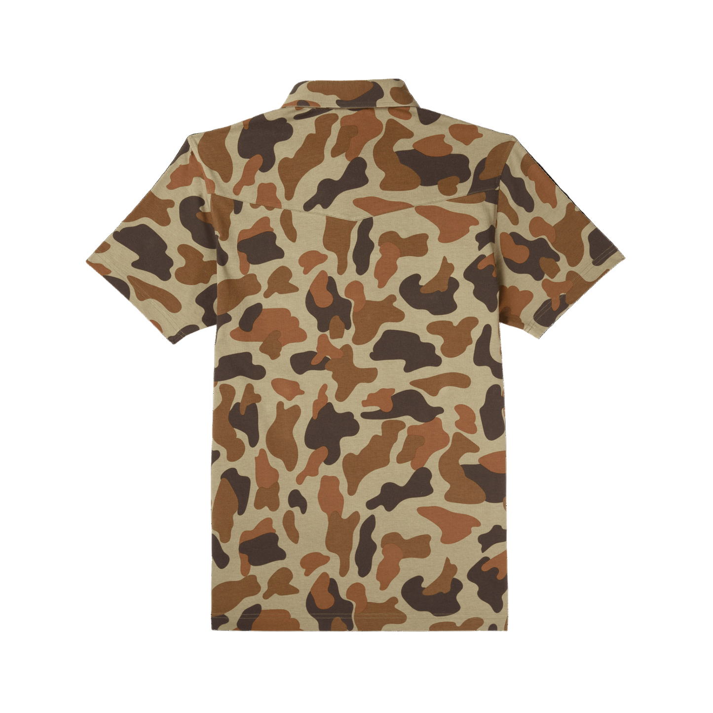 Men's Poncho "The Dove Stool" Camo Short Sleeve Polo