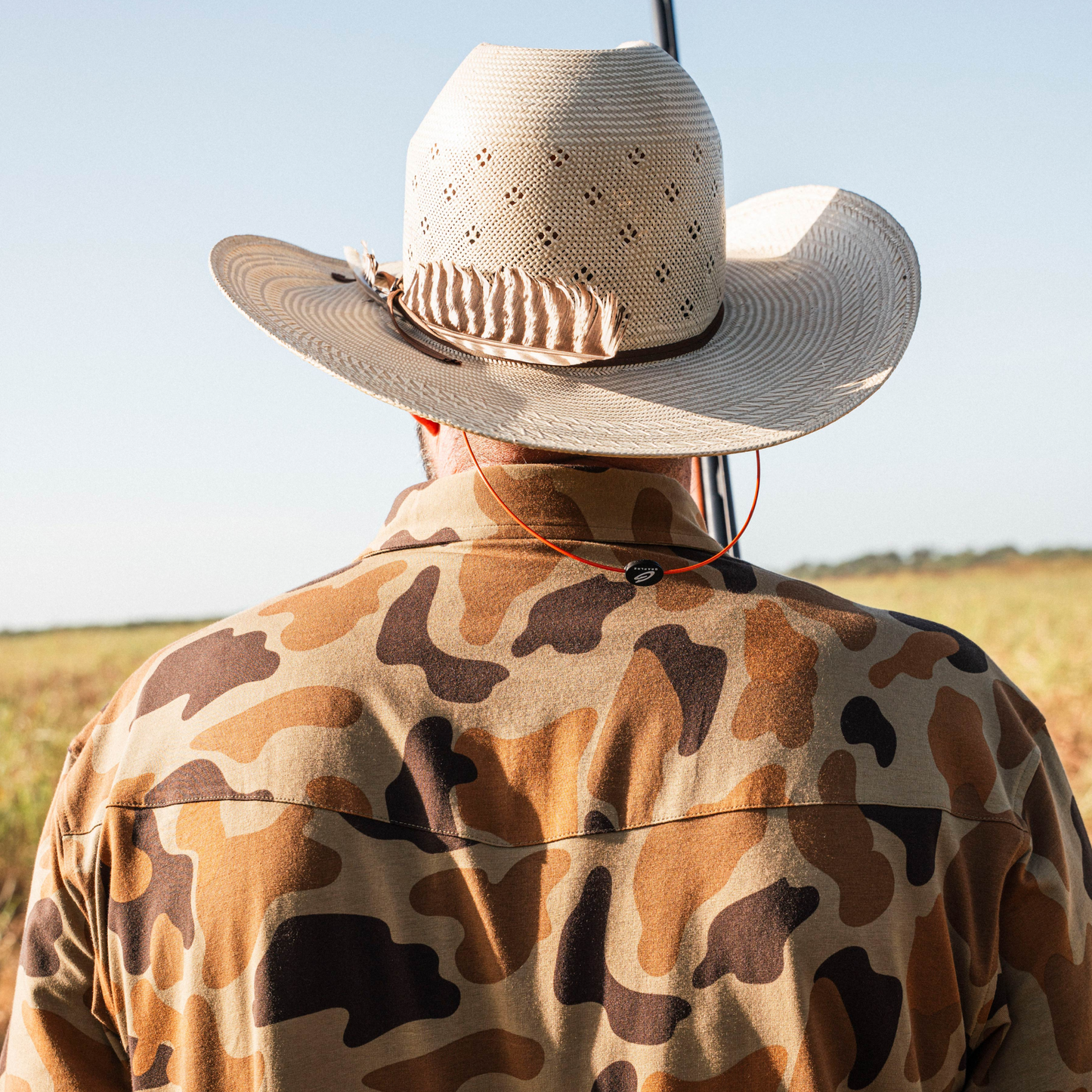 Men's Poncho "The Dove Stool" Camo Short Sleeve Polo