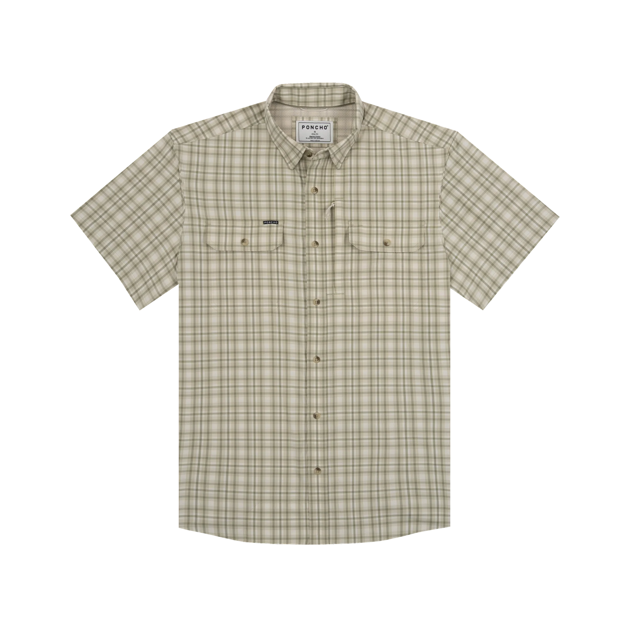 Men's Poncho Short Sleeve "The Everglades" Button Up Shirt