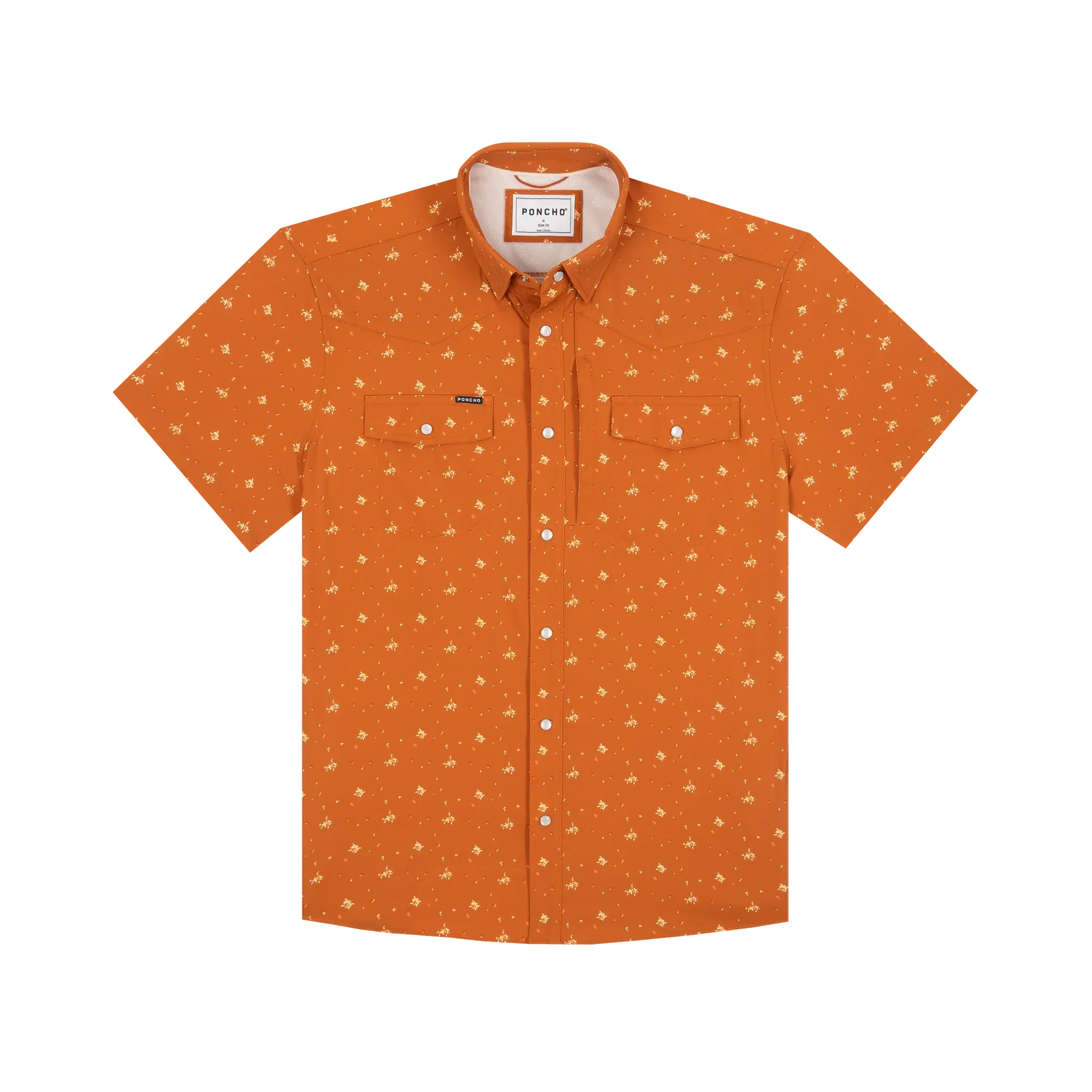Men's Poncho "The Fourth and Five" Short Sleeve Snap Shirt