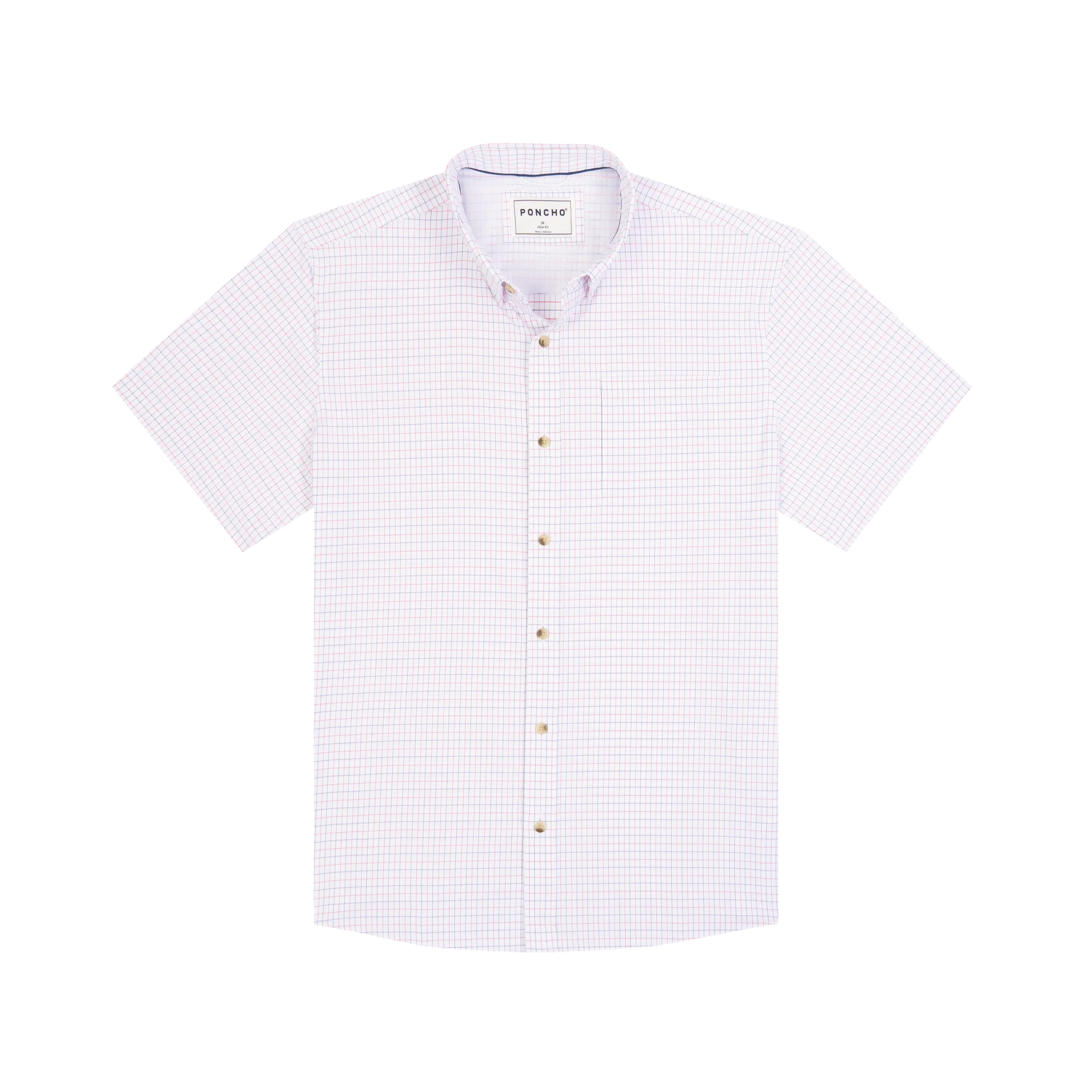 Men's Poncho "The Grill Master" Short Sleeve Button Up Shirt