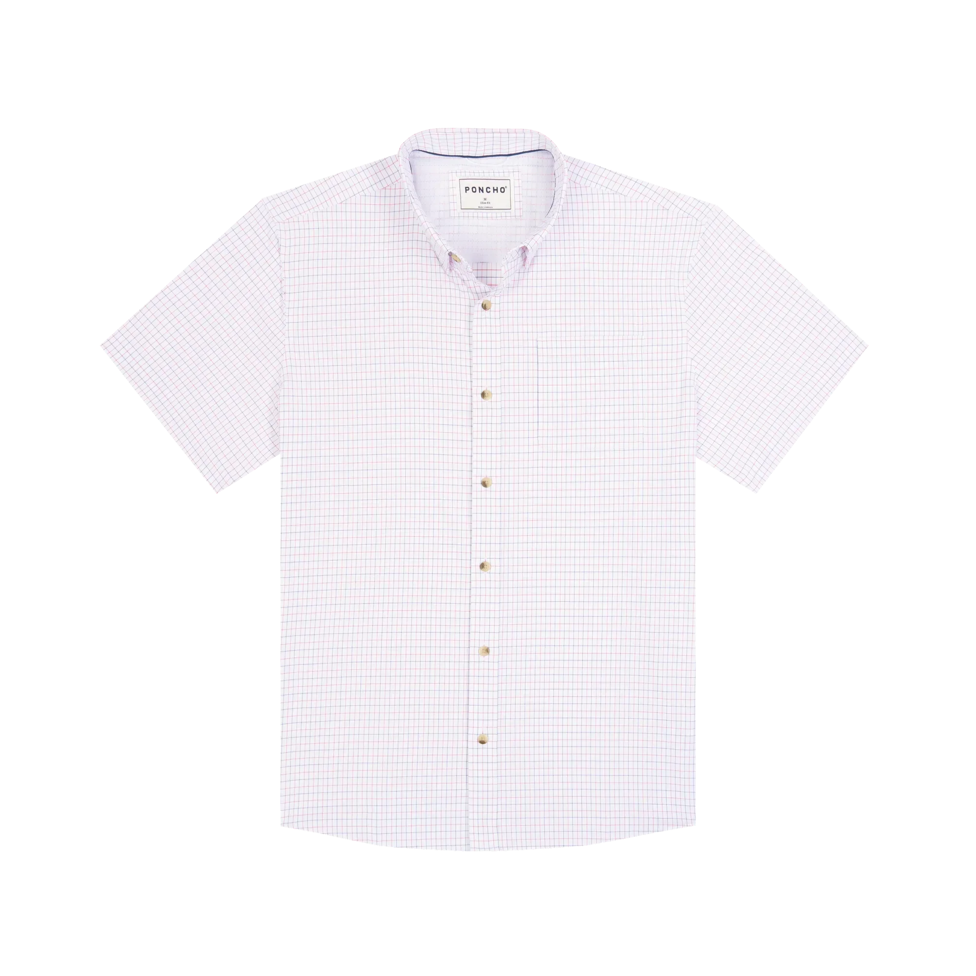 Men's Poncho "The Grill Master" Short Sleeve Button Up Shirt