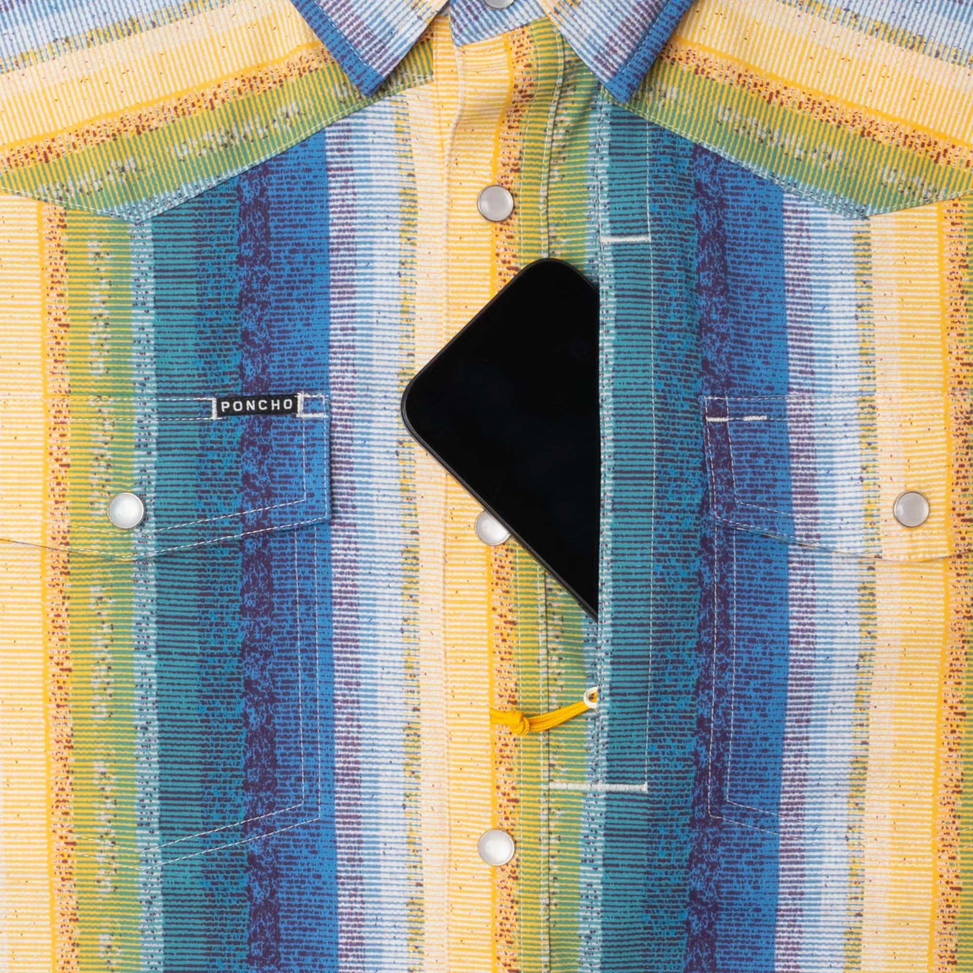 Men's Poncho The Gris Gris Short Sleeve Snap Shirt