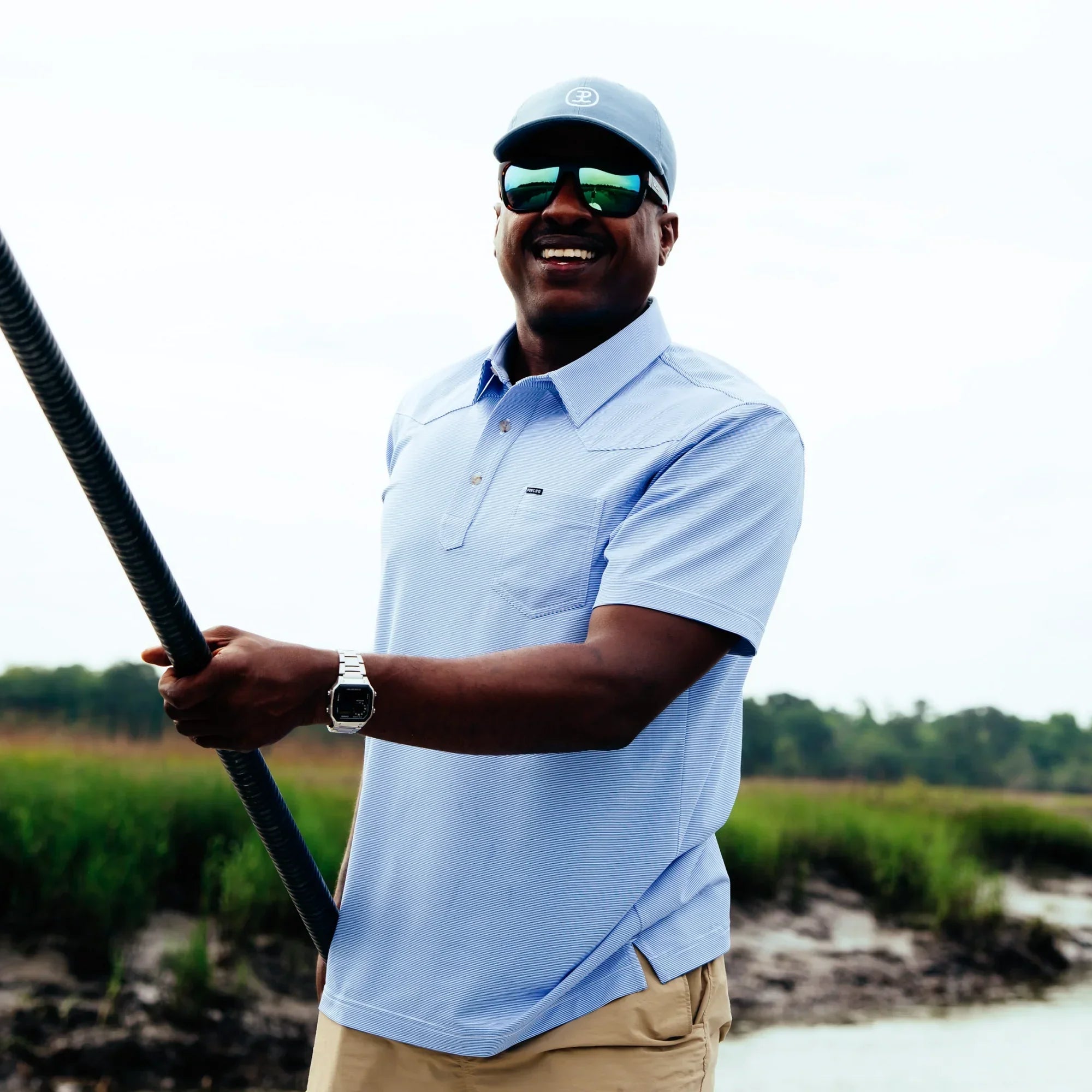 Men's Poncho Short Sleeve "The Haulover Inlet" Polo