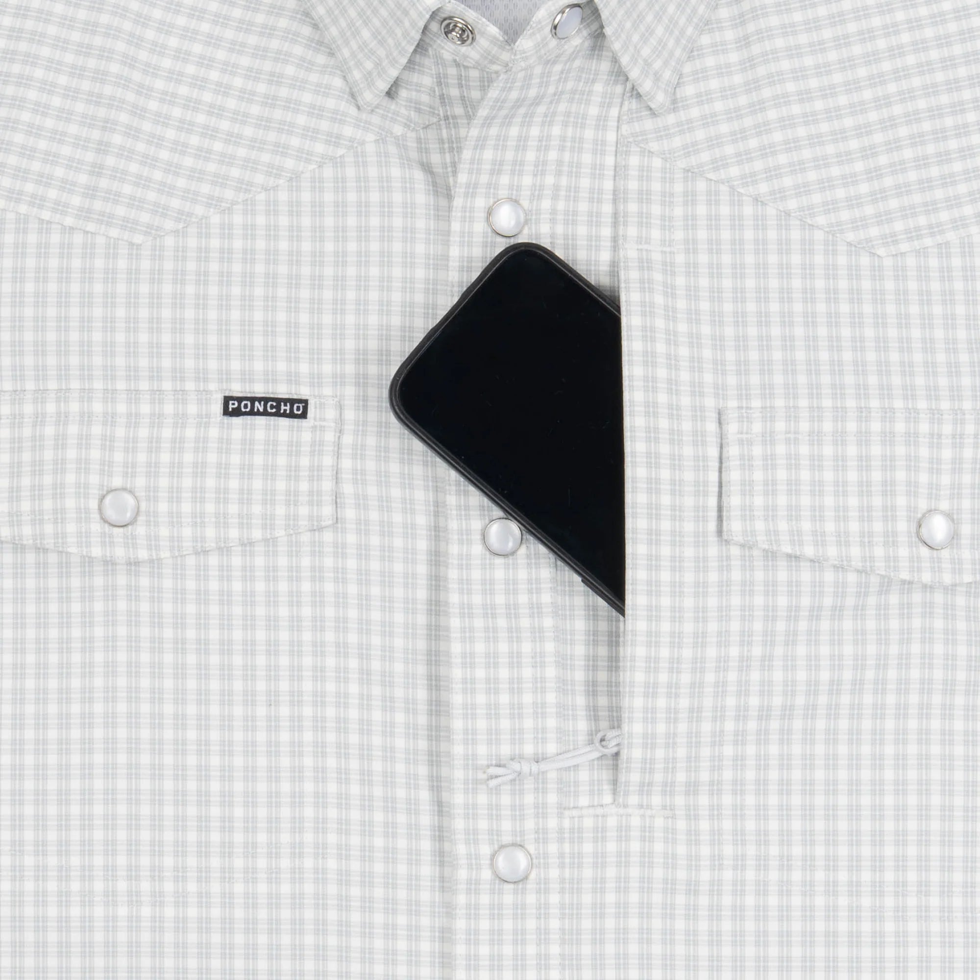 Men's Poncho Long Sleeve "The Lonesome Dove" Snap Shirt