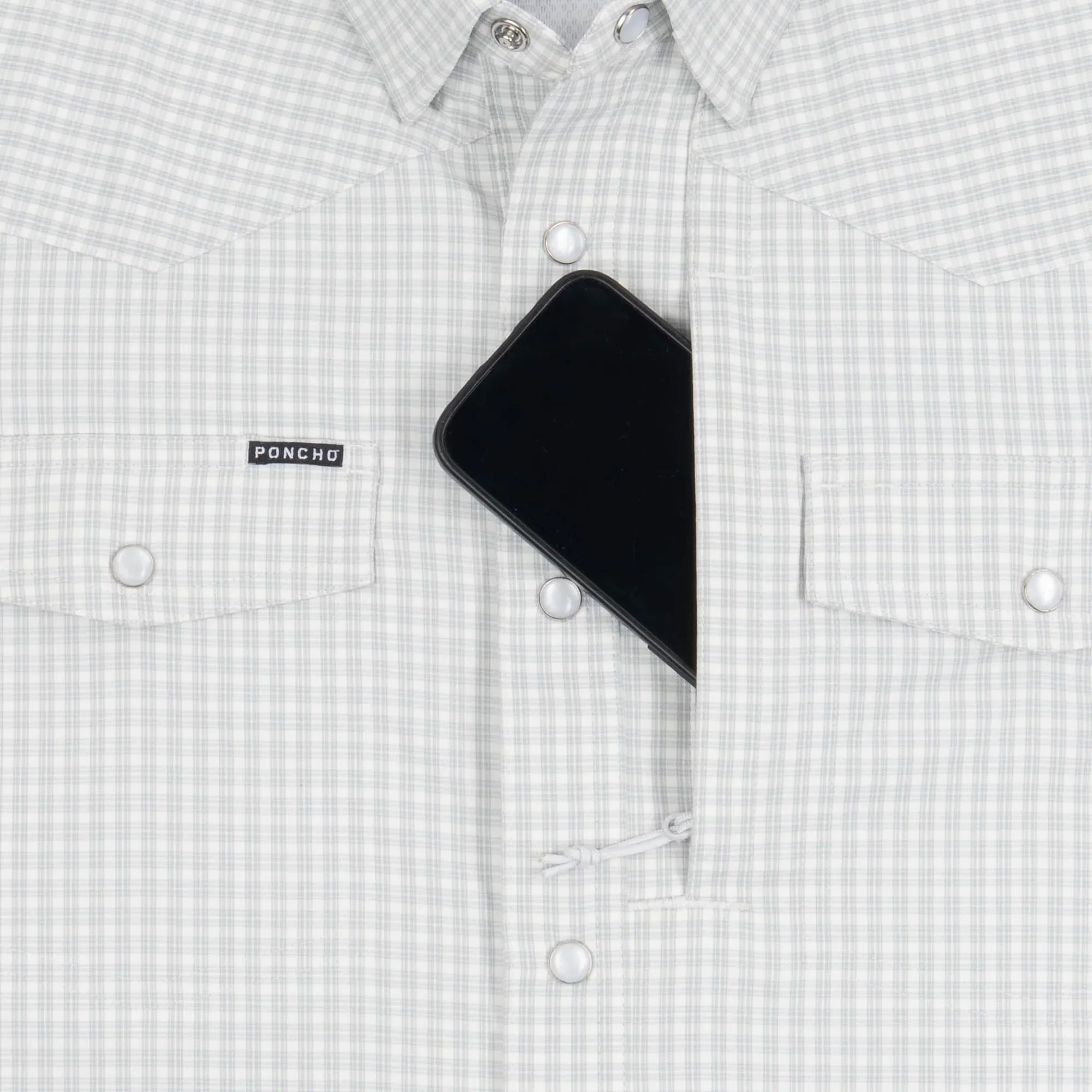 Men's Poncho Long Sleeve "The Lonesome Dove" Snap Shirt