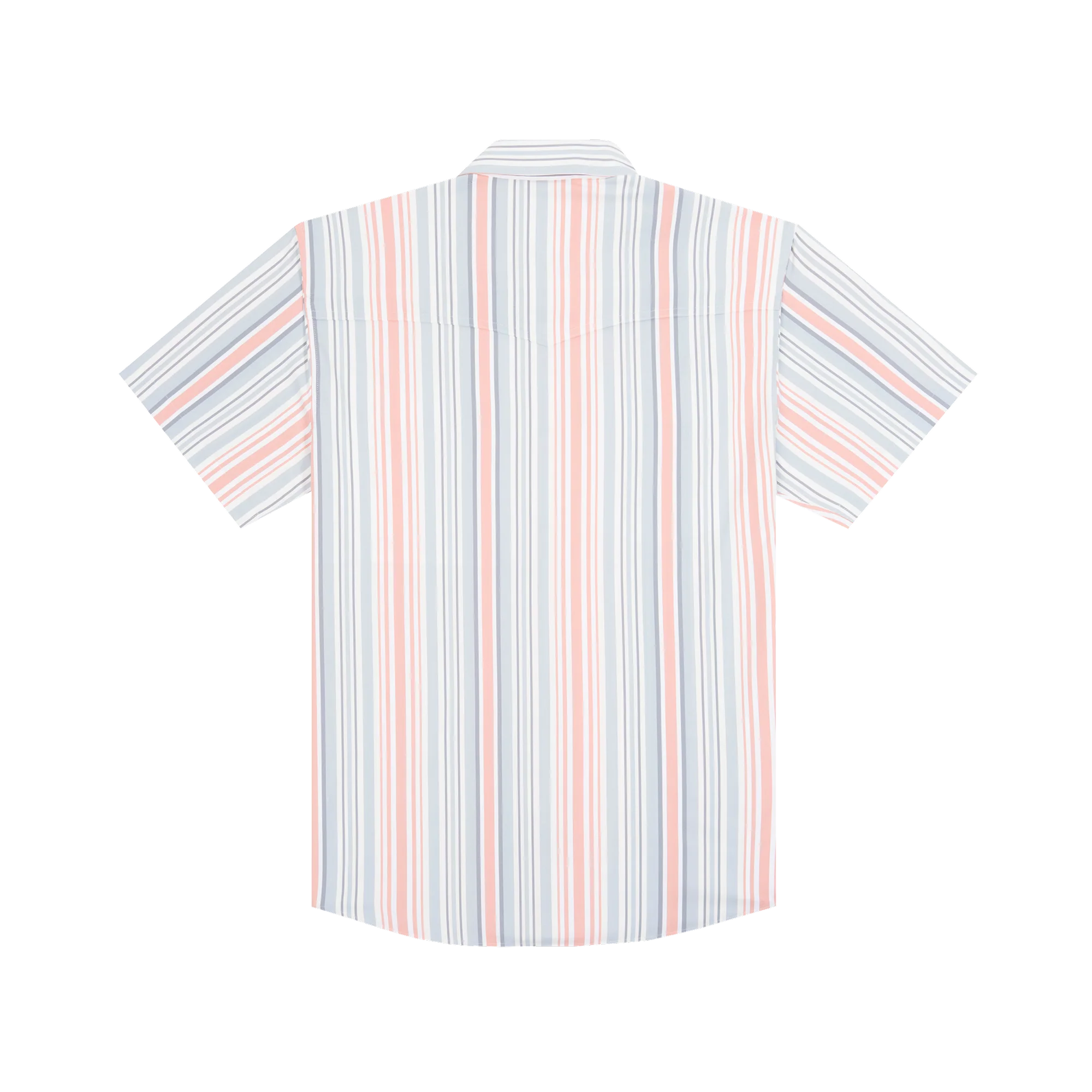 Men's Poncho "The Home Sweet Home" Striped Pearl Snap Shirt