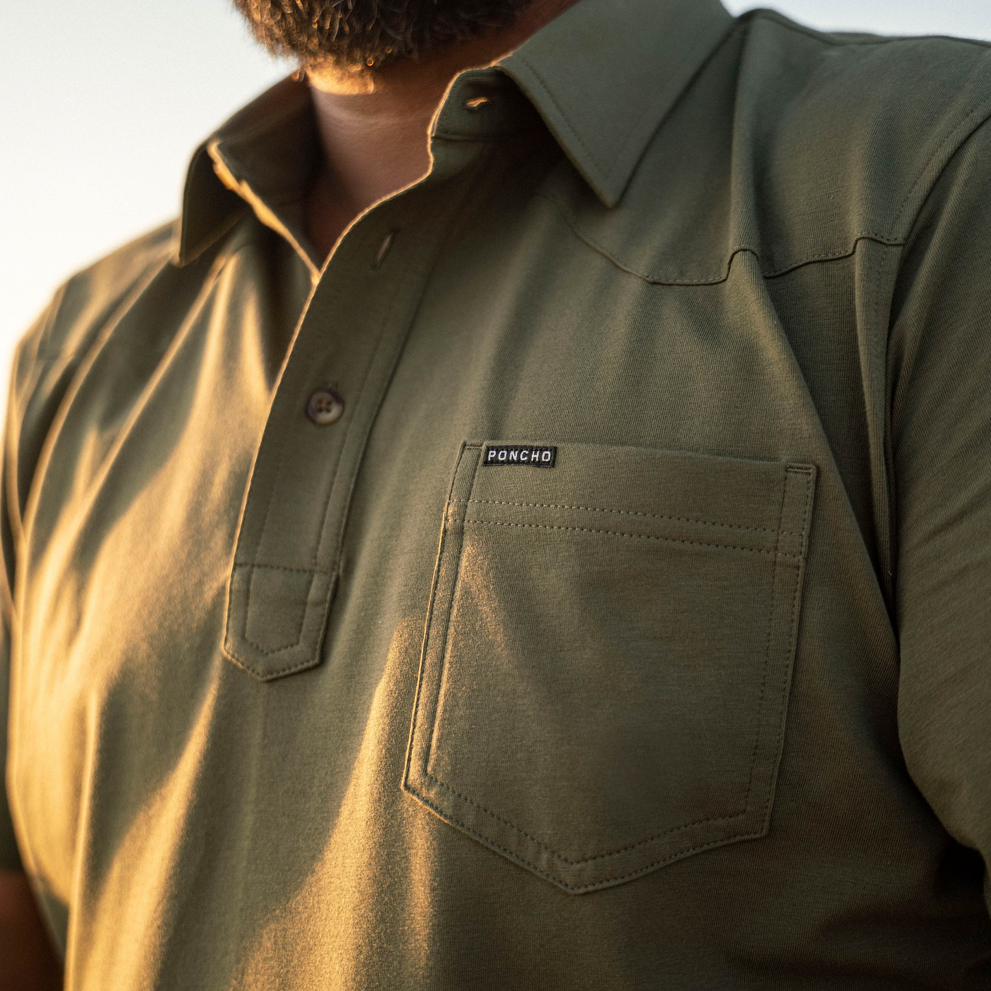 Men's Poncho "The Jalapeno Cream Cheese" Short Sleeve Polo
