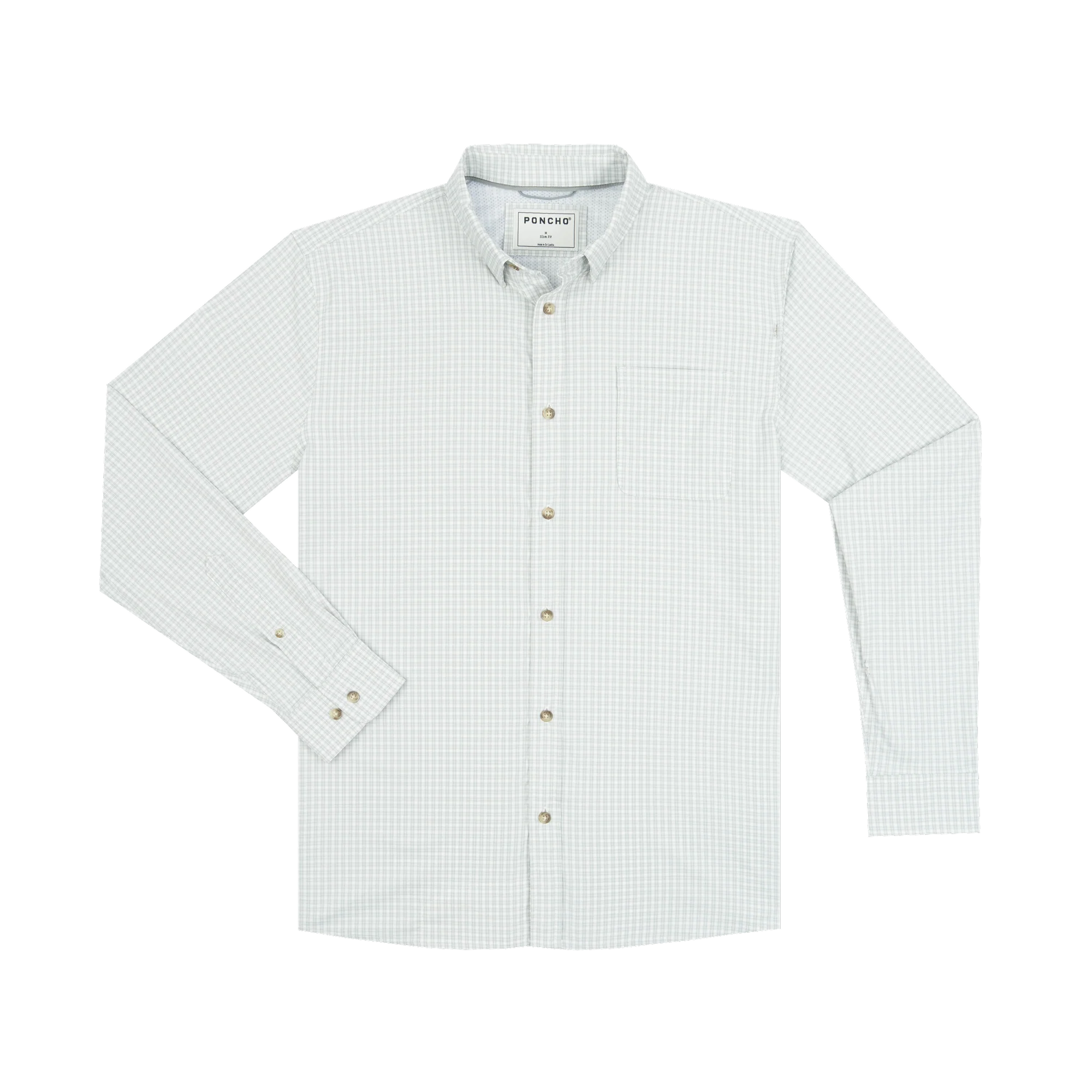 Men's Poncho "The Johnson City" Long Sleeve Button Down Shirt