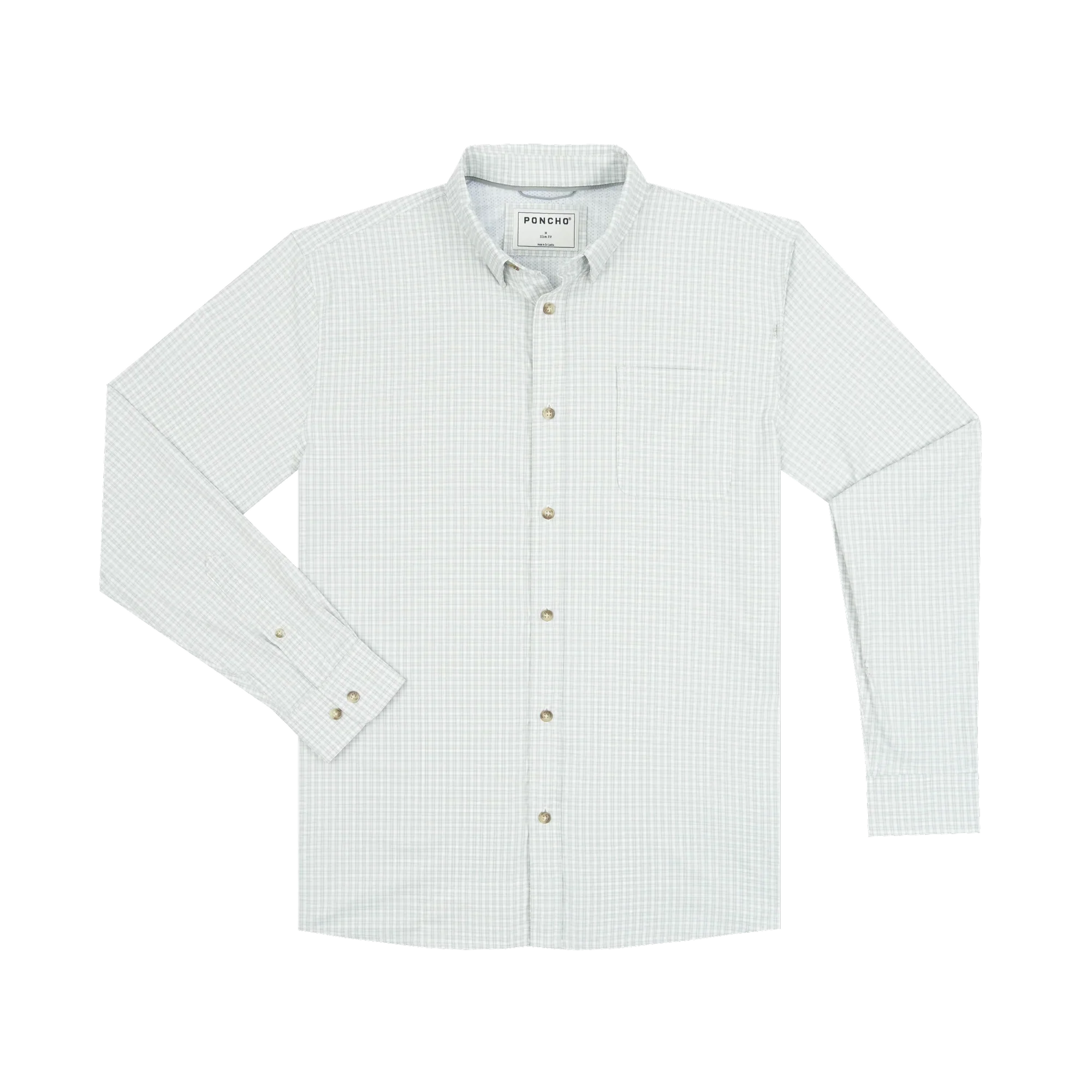 Men's Poncho "The Johnson City" Long Sleeve Button Down Shirt