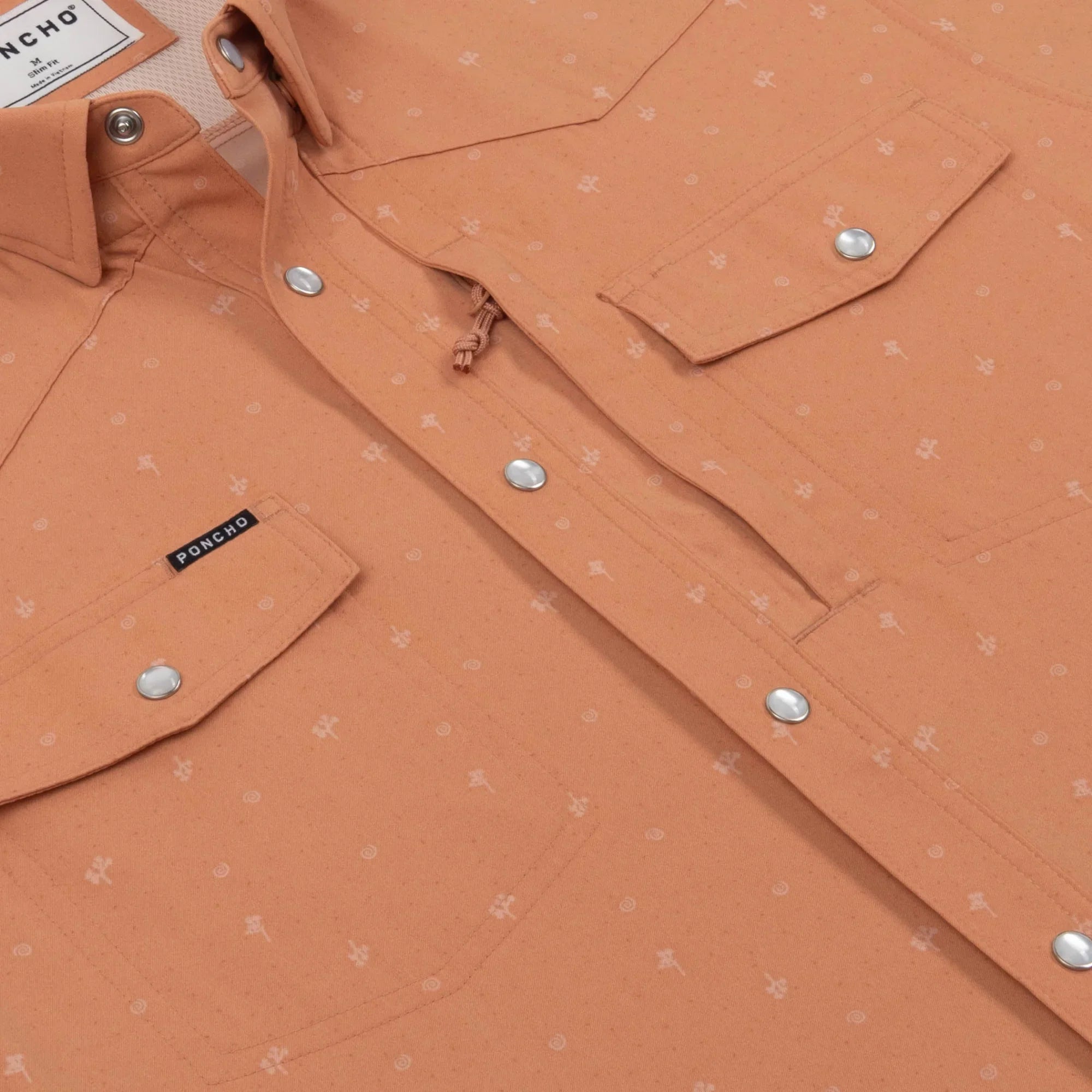 Men's Poncho Short Sleeve "The Joshua Tree" Pearl Snap Shirt