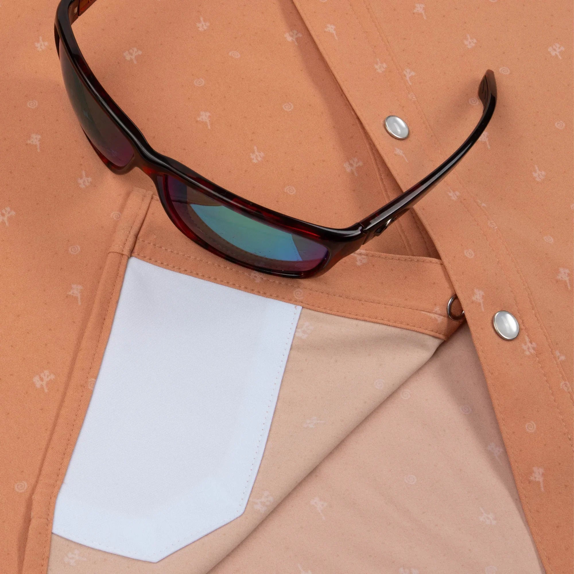 Men's Poncho Short Sleeve "The Joshua Tree" Pearl Snap Shirt