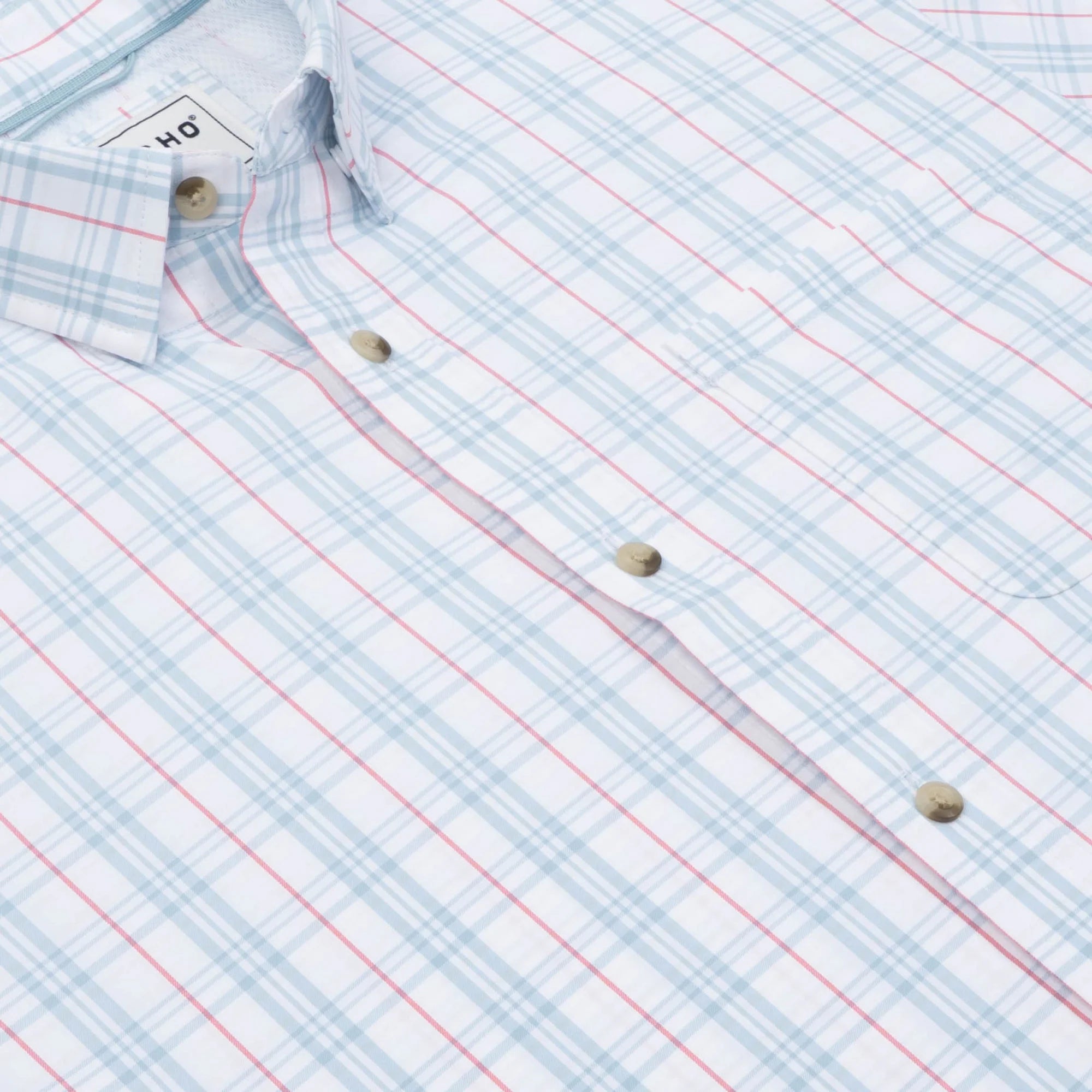 Men's Poncho Short Sleeve "The Mullet" Button Up Shirt