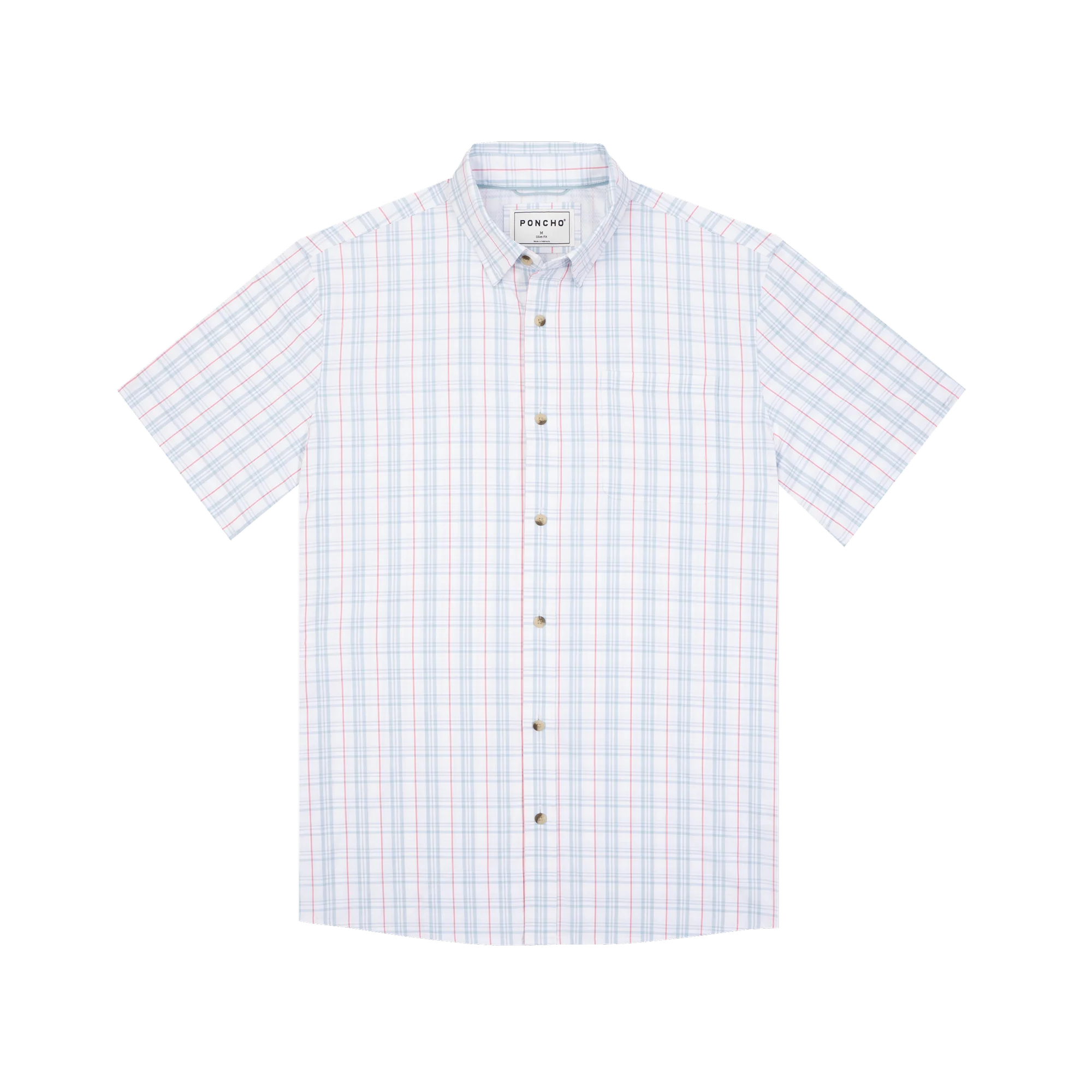 Men's Poncho Short Sleeve "The Mullet" Button Up Shirt