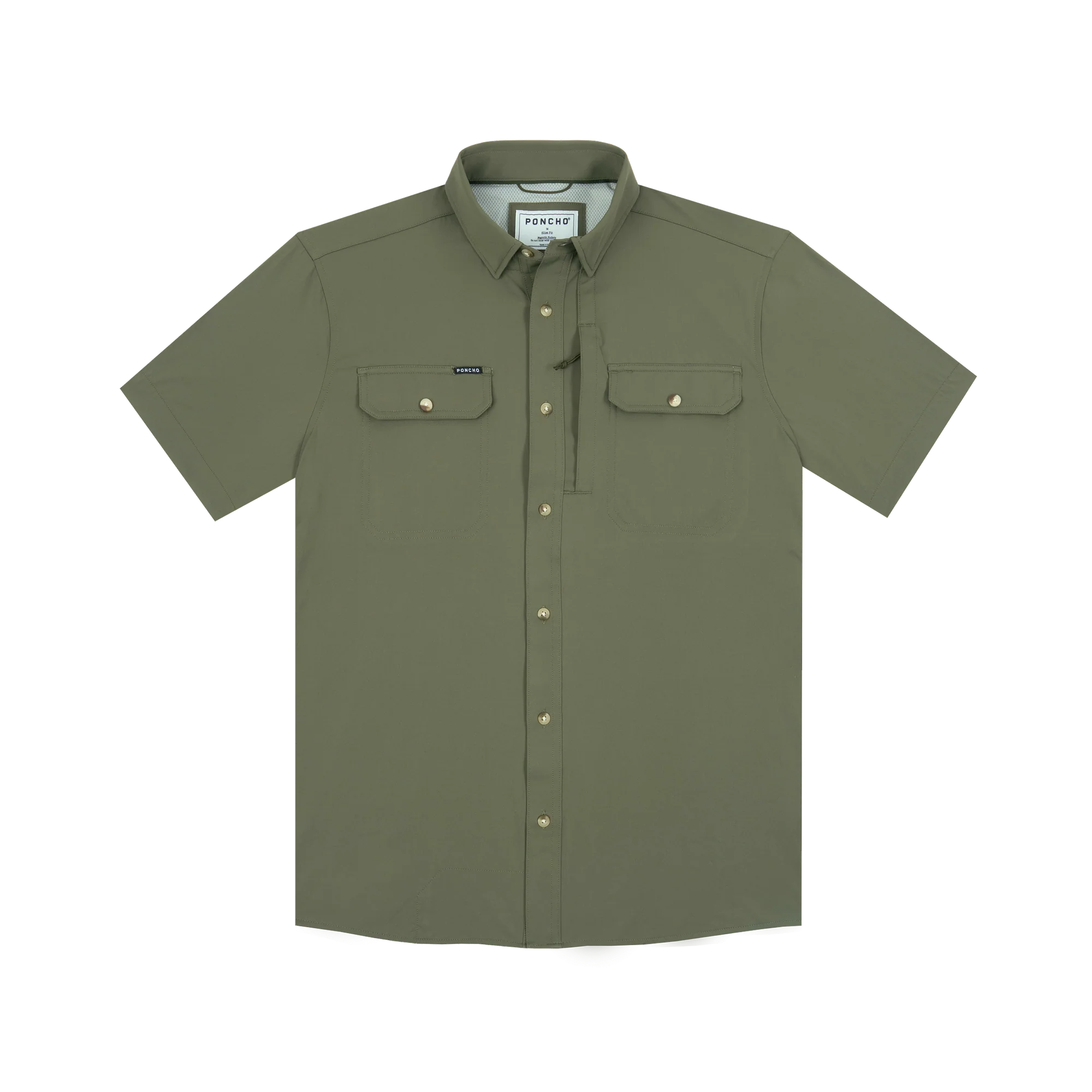 Poncho Men's The Roaring Fork Short Sleeve Button Up Shirt