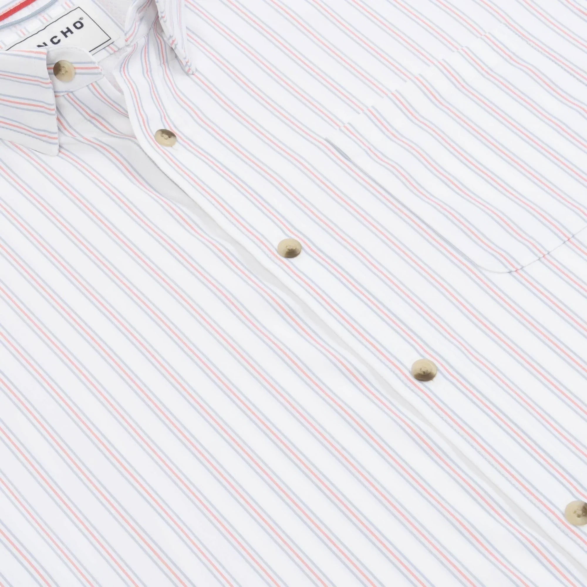 Men's Poncho "The Uncle Sam" Short Sleeve Button Up Shirt