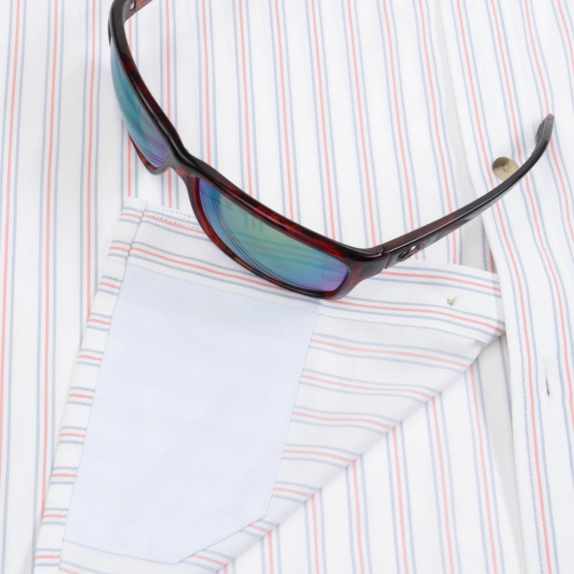 Men's Poncho "The Uncle Sam" Short Sleeve Button Up Shirt