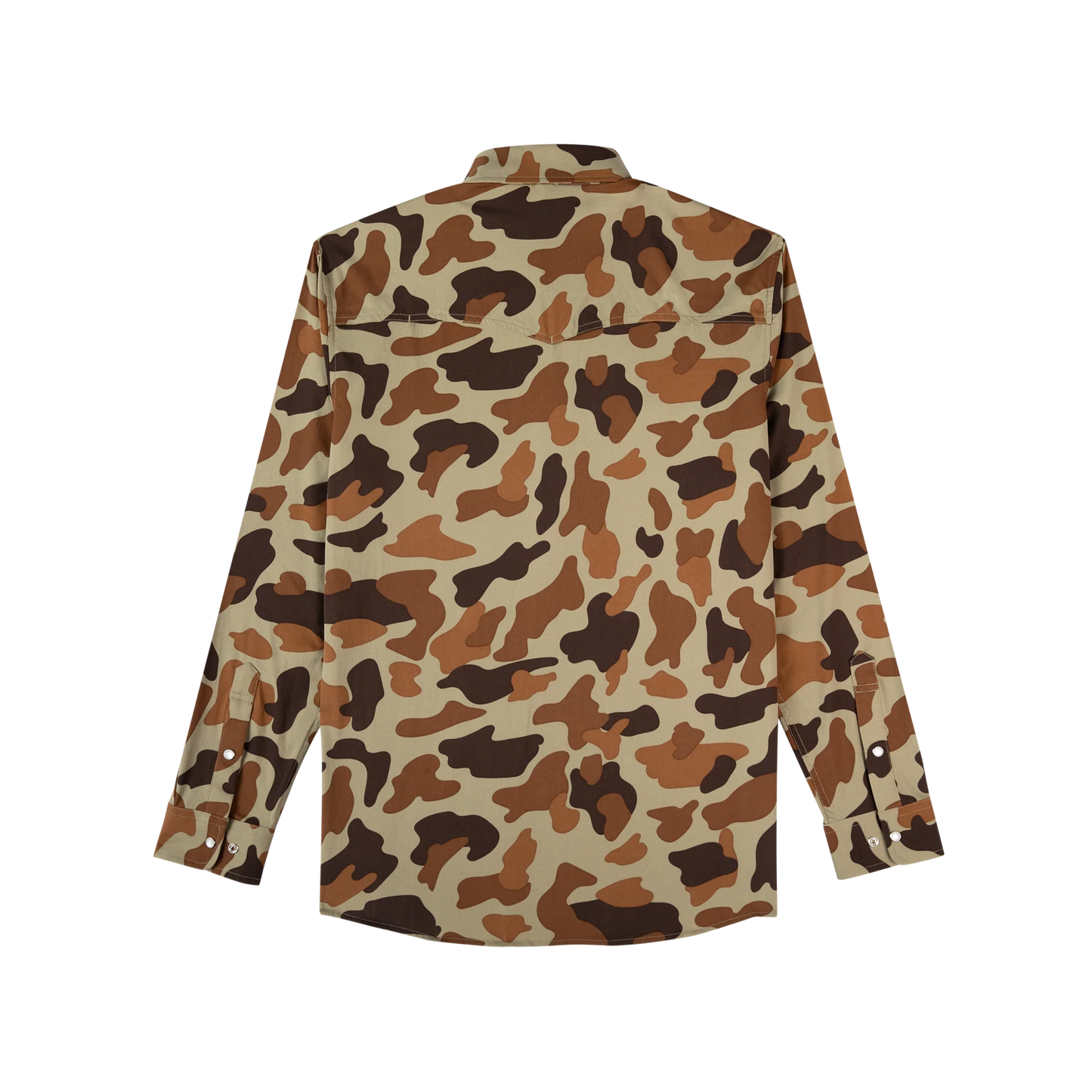Men's Poncho "The White Wing" Long Sleeve Pearl Snap Shirt