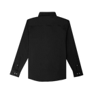 Men's Poncho "The Cast Iron" Black Long Sleeve Button Up Shirt