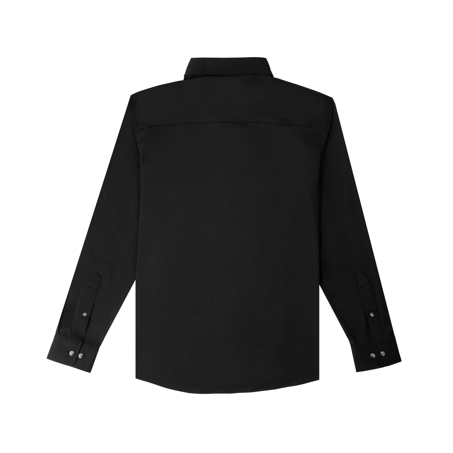 Men's Poncho "The Cast Iron" Black Long Sleeve Button Up Shirt