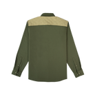 Men's Poncho "The Roosevelt" Green Long Sleeve Button Up