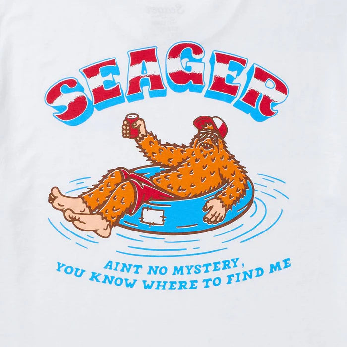 Men's Seager White Tubular T-shirt MTSP26TUBLWHT