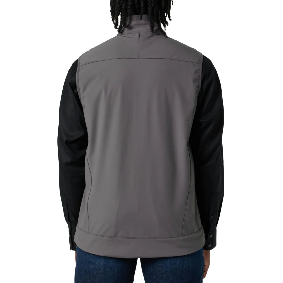Men's Cinch Gray Windproof Zip Up Vest