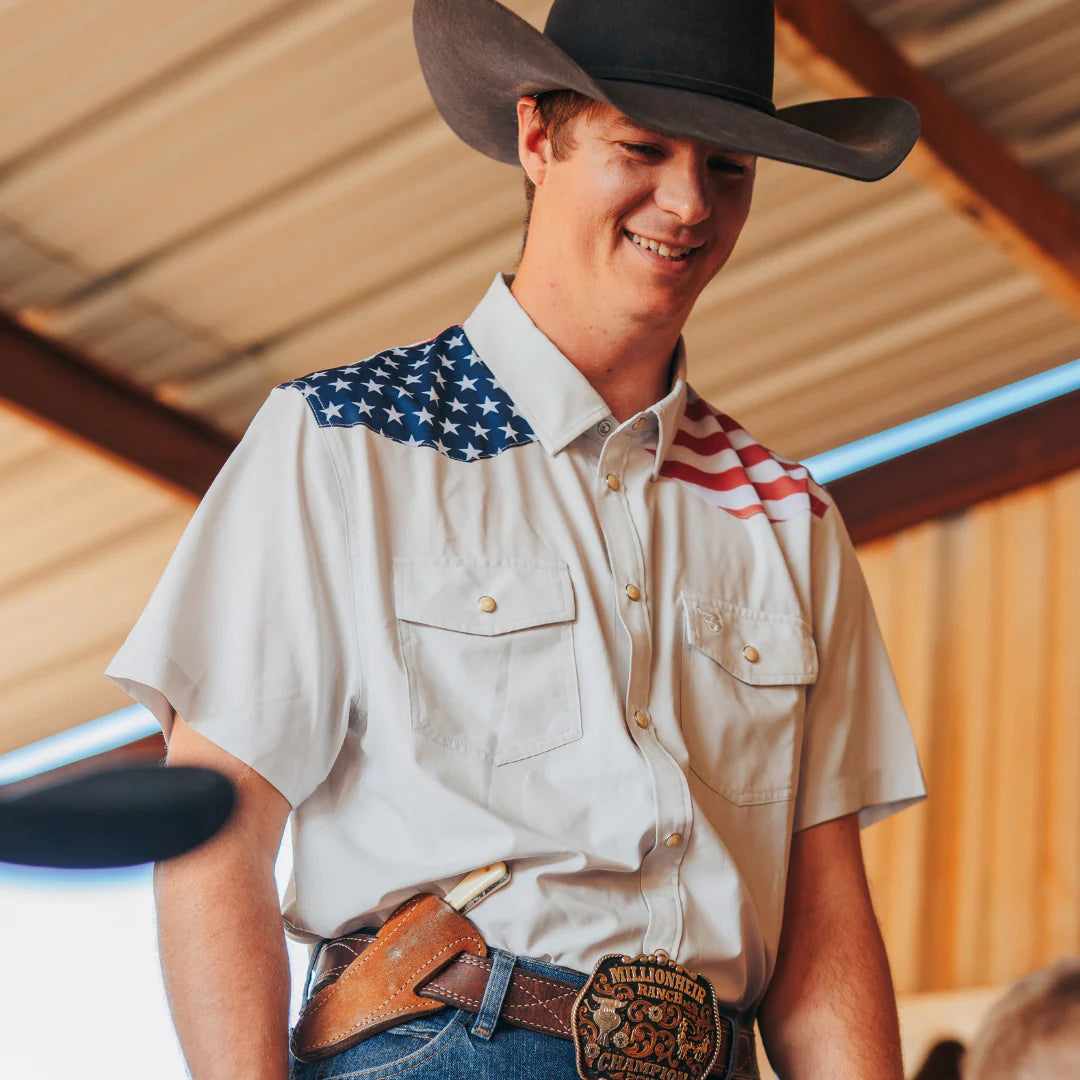 Men's Burlebo All American Performance Western Shirt PWS-ALLA