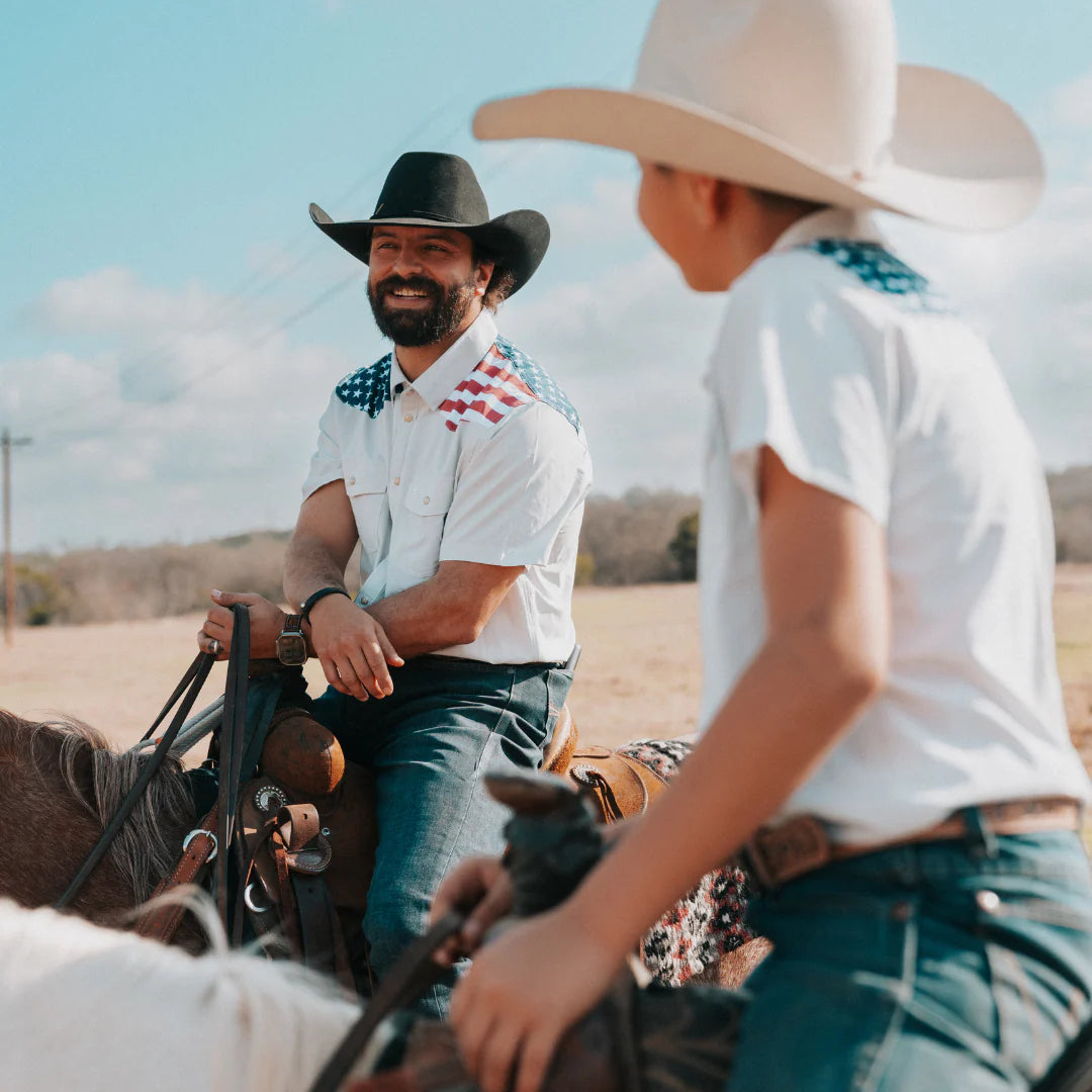 Men's Burlebo All American Performance Western Shirt PWS-ALLA