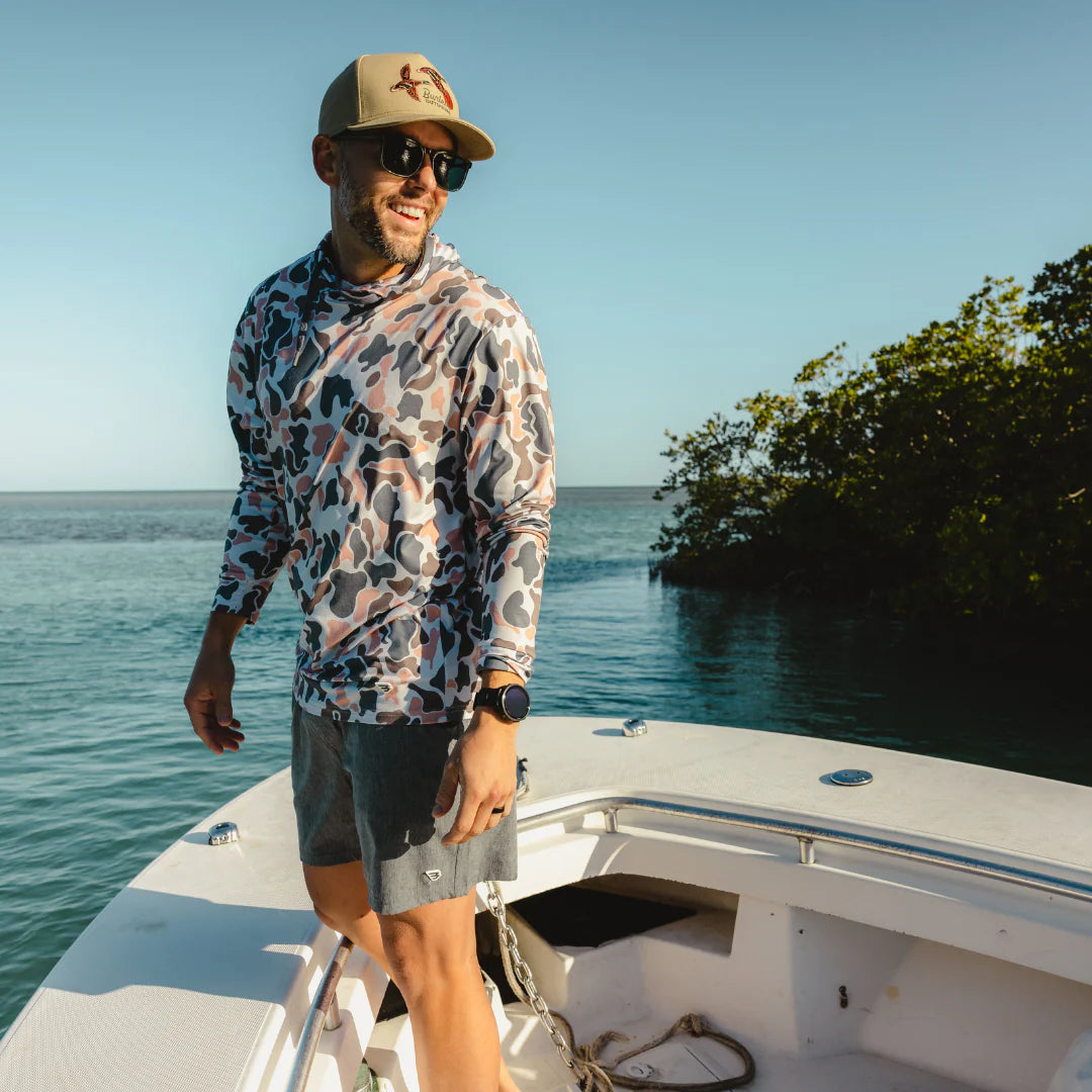 Men's Burlebo Vintage Camo Performance Hoodie PH-VTGC