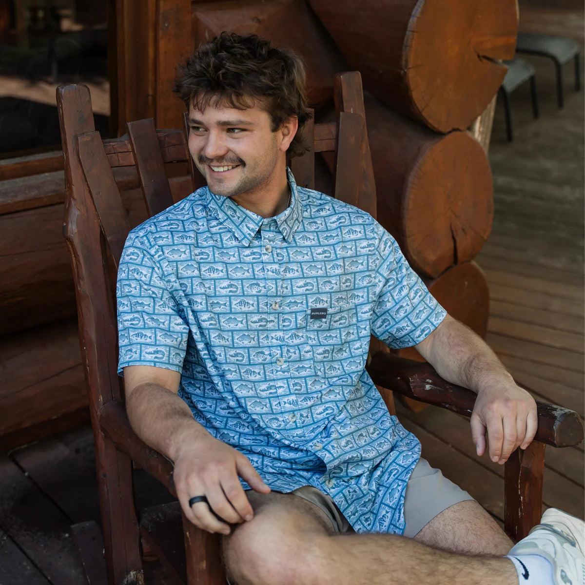 Men's Burlebo Performance Button Up - Angler's Choice PBU-ANGC - Crazy House Western Wear