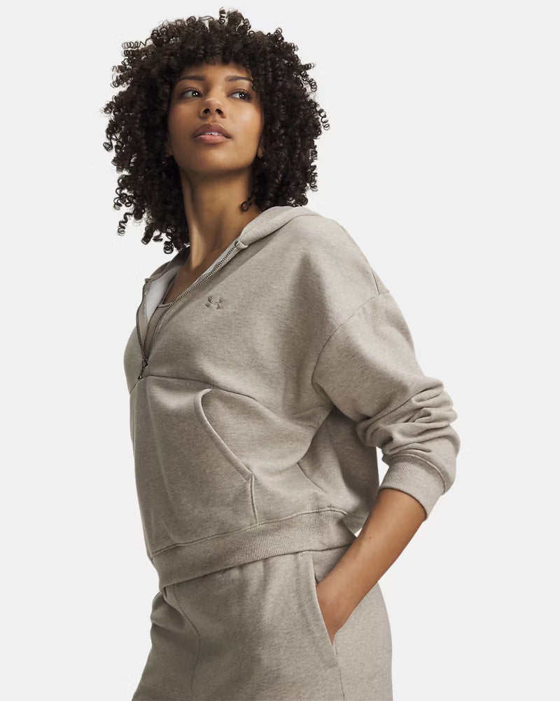 Under Armour Women's Taupe Icon Fleece Hoodie 6012843-204