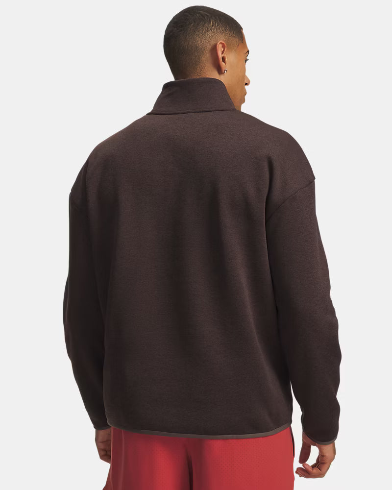 Under Armour Men's Peppercorn/White Fleece Twist Sweatshirt 6017113-200
