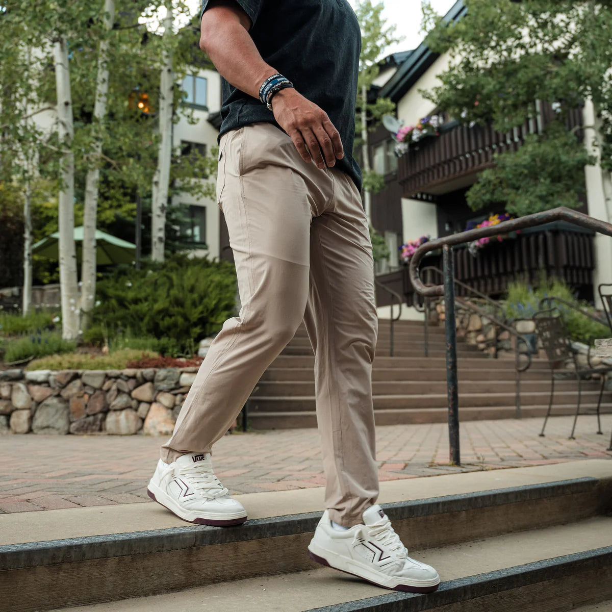 Men's Burlebo Cobblestone Khaki Performance Pants