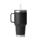 Yeti 35OZ Black Straw Mug Tumbler YRAM35BLKSTR