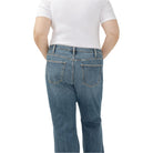 Women's Silver Mid Rise Baggy Bootcut Jeans WW27768AGR316 - Crazy House Western Wear