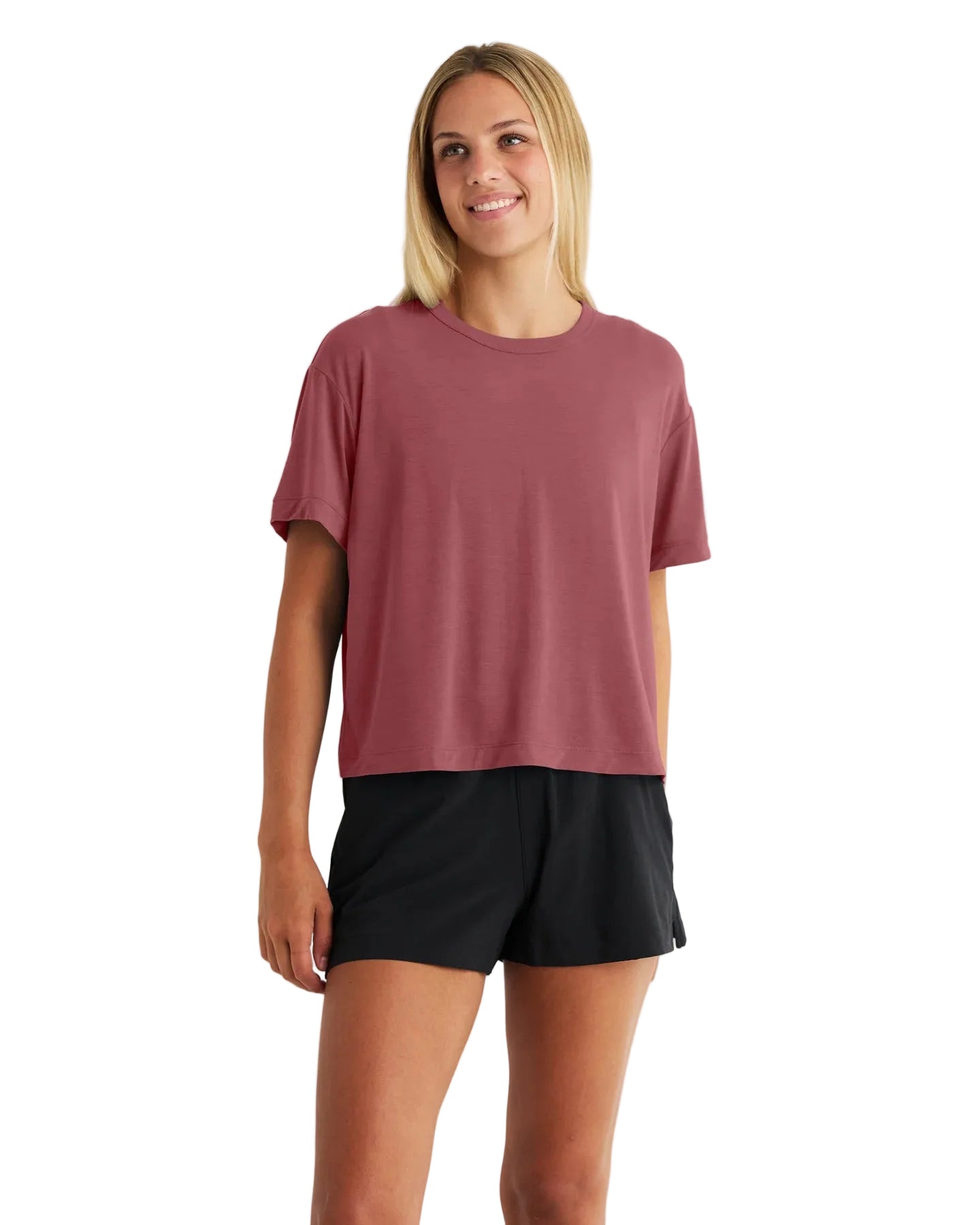 Free Fly Plum Elevate Lightweight Tee WELWT-672