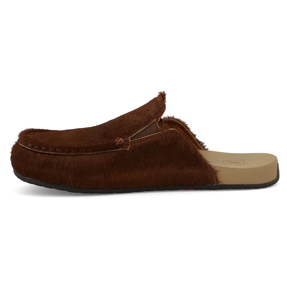 Women's Twisted X Dark Brown and Tan Mule Slip on Shoes WFFM003