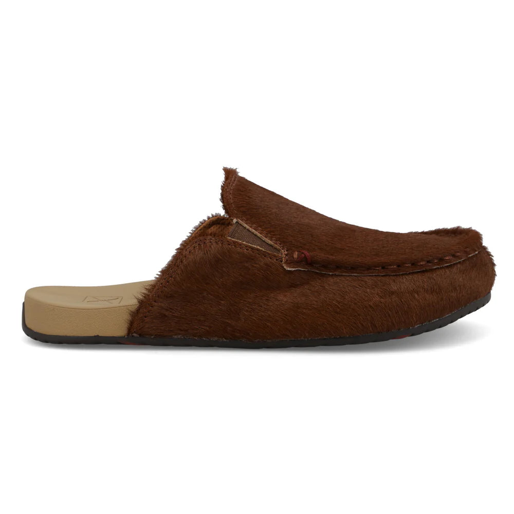 Women's Twisted X Dark Brown and Tan Mule Slip on Shoes WFFM003