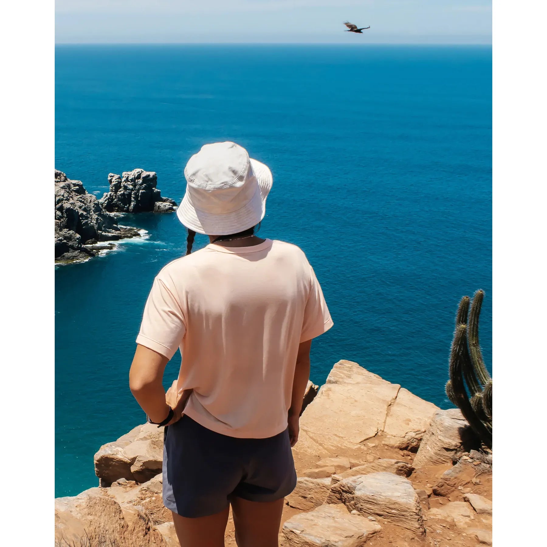 Women's Free Fly Light Coral Elevate Lightweight T-shirt WELWT-663