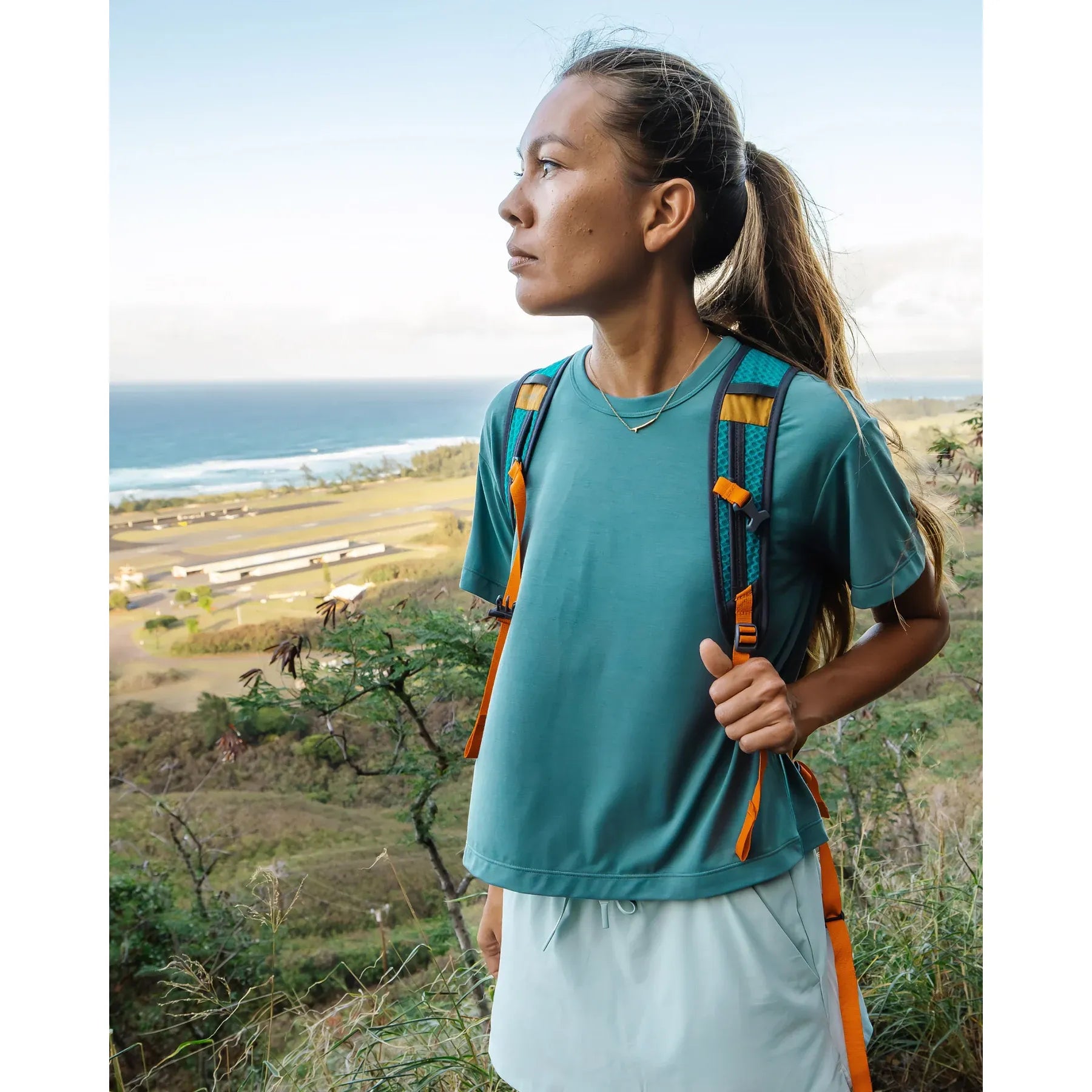 Women's Free Fly Sea Pine Elevate Lightweight T-shirt WELWT-535