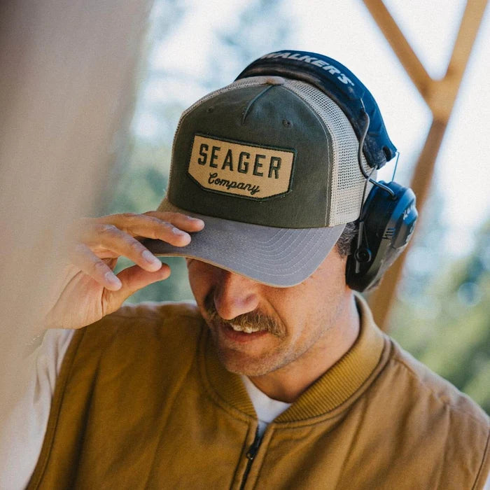 Seager Men's Waxed Tan/Green Wilson Snapback MHH26WLSWGRN